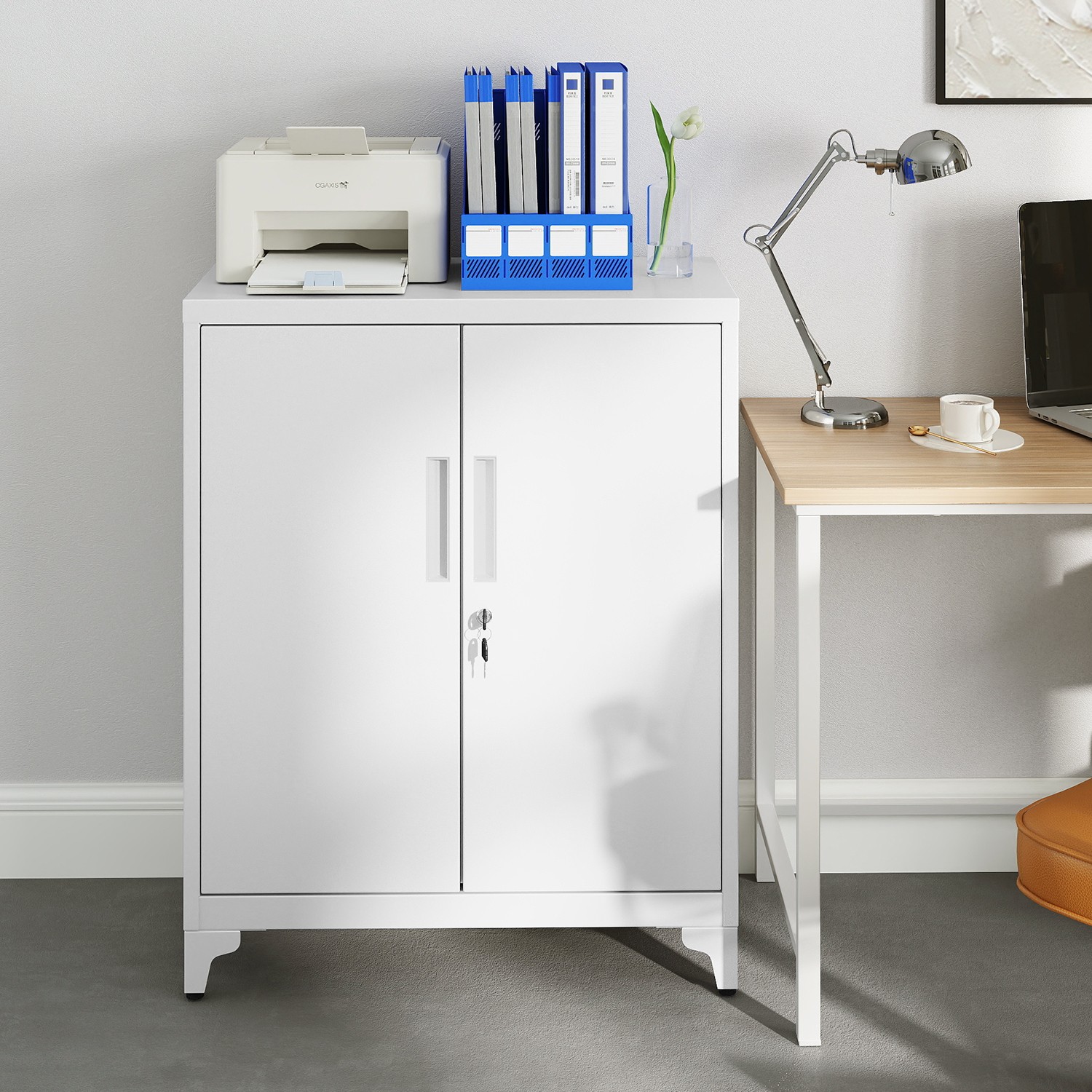 Arhiivikapp, mitmeotstarbeline kapp, kontorikapp kahe uksega