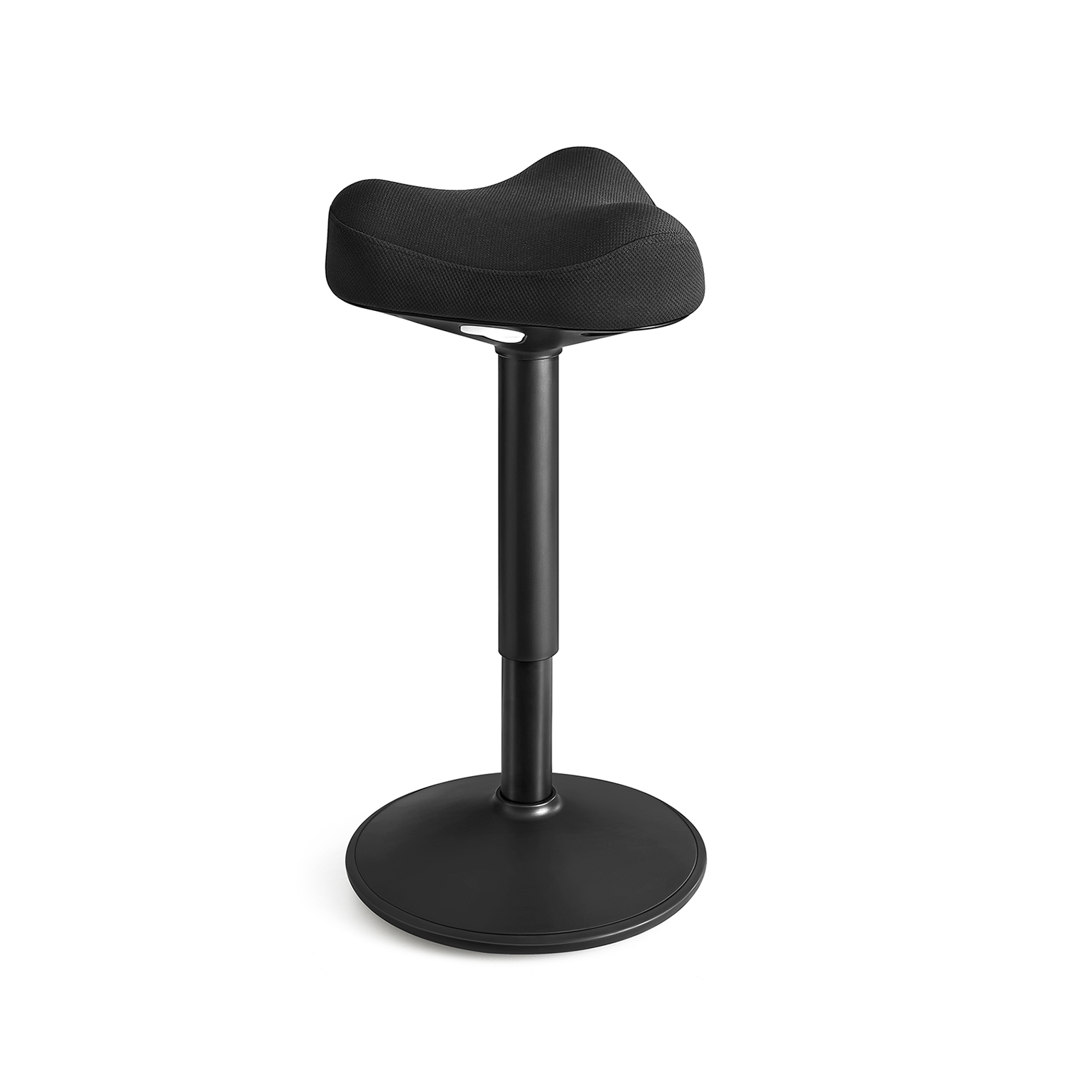 Taburet reguleeritava kõrgusega, must