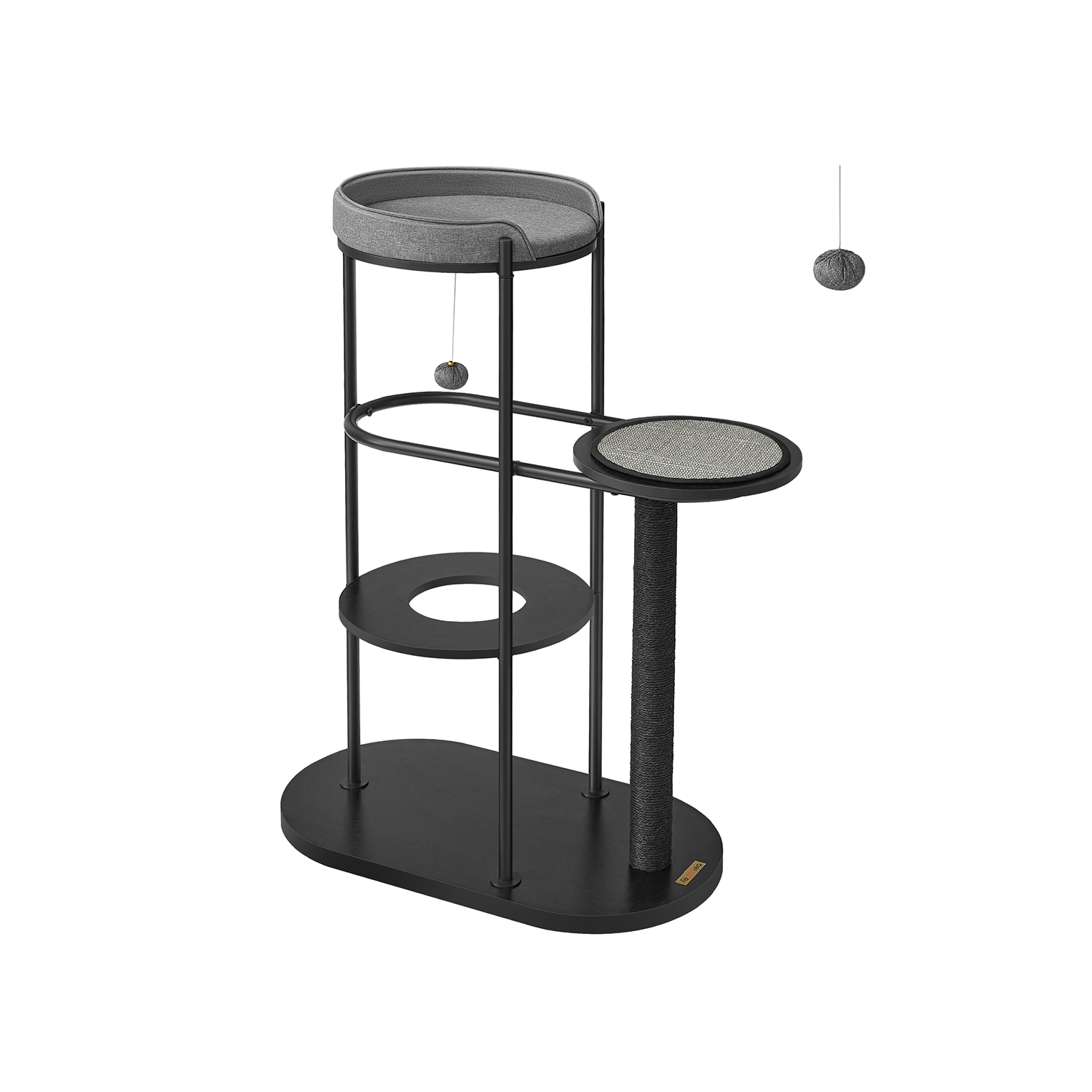 111 cm kõrgune kriimustuspuu klassikalise musta sisalitüvega