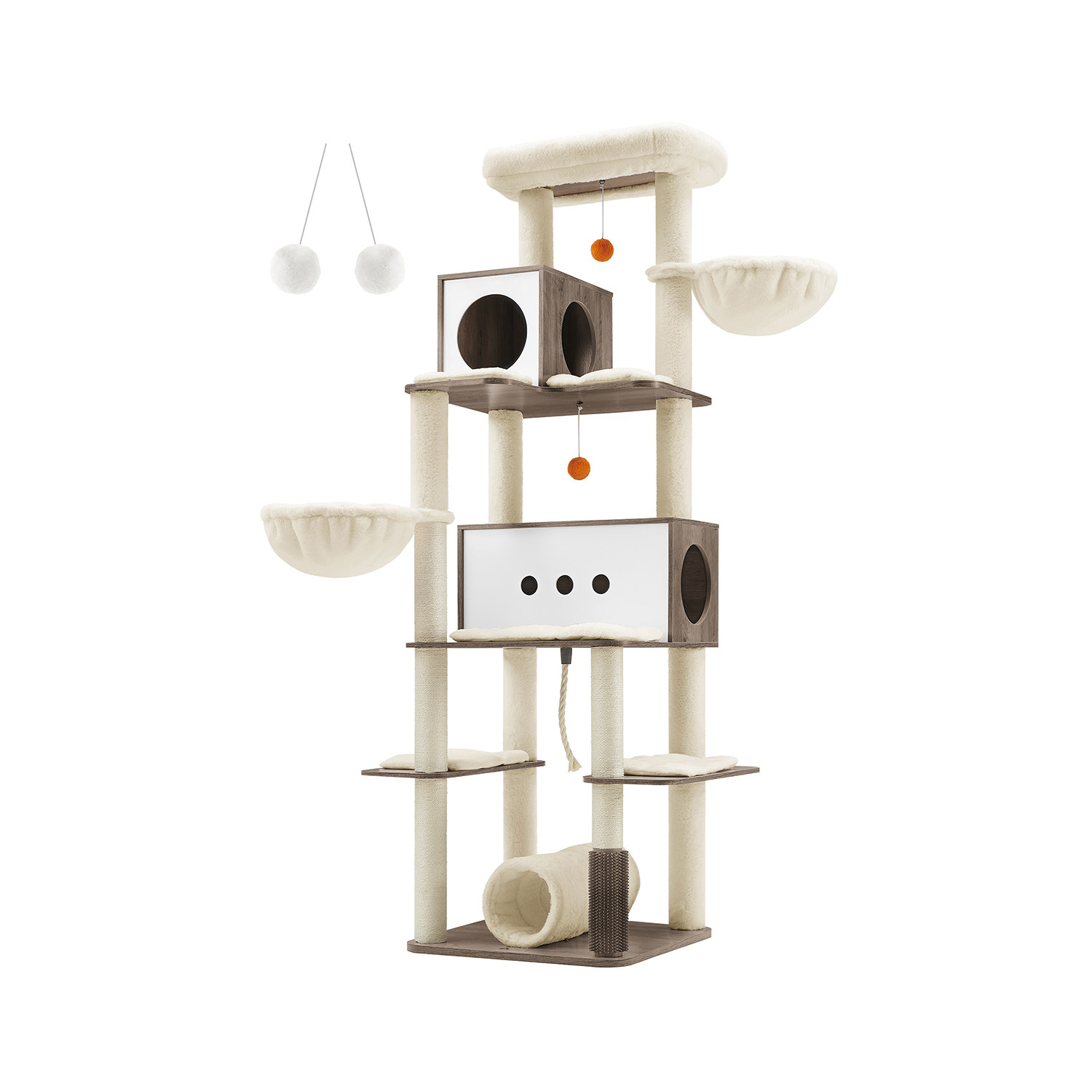 2 koopa ja 2 lamamistooliga kriimustuspost, hall