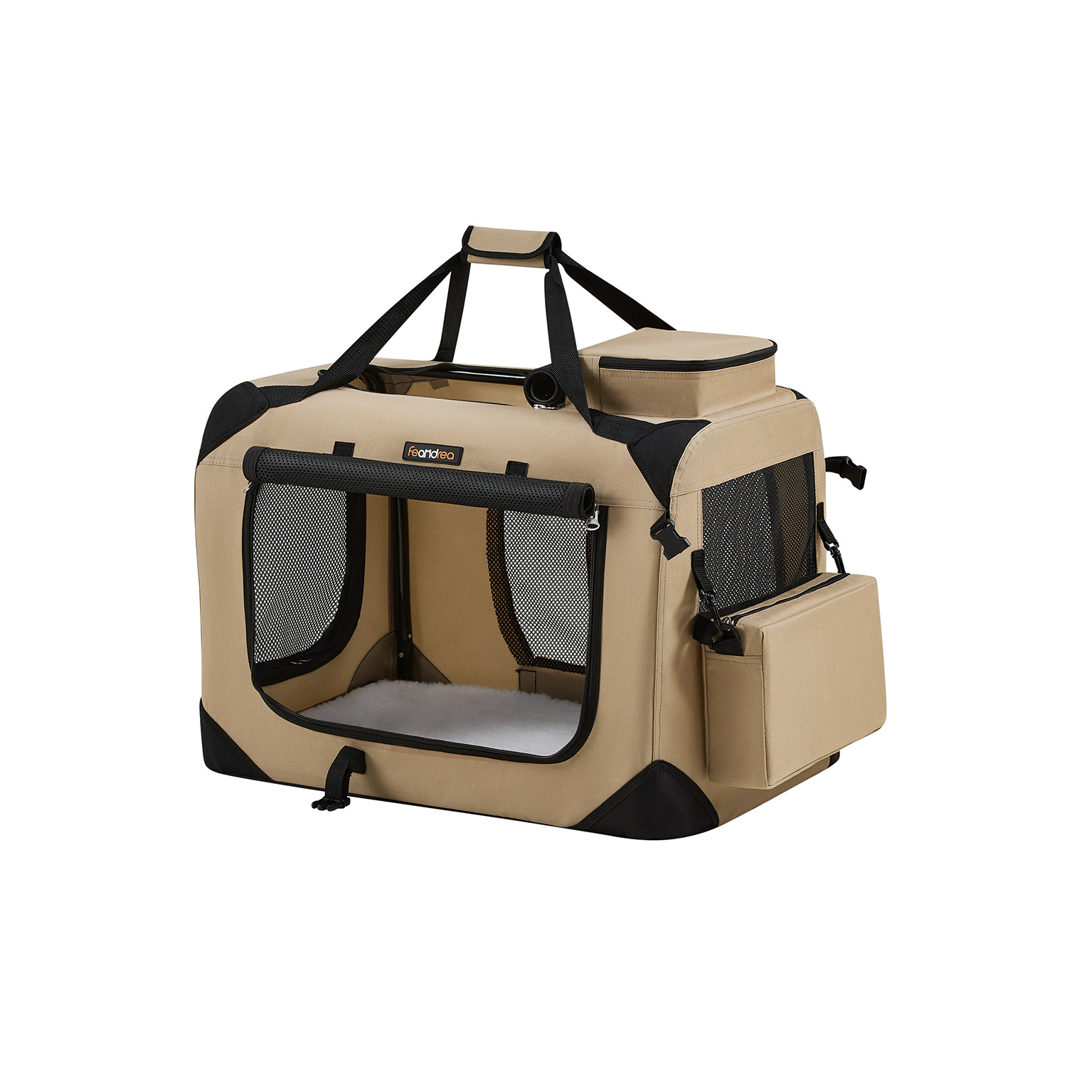 Koerakast M Oxfordi kangast kaamelipruunide sangadega