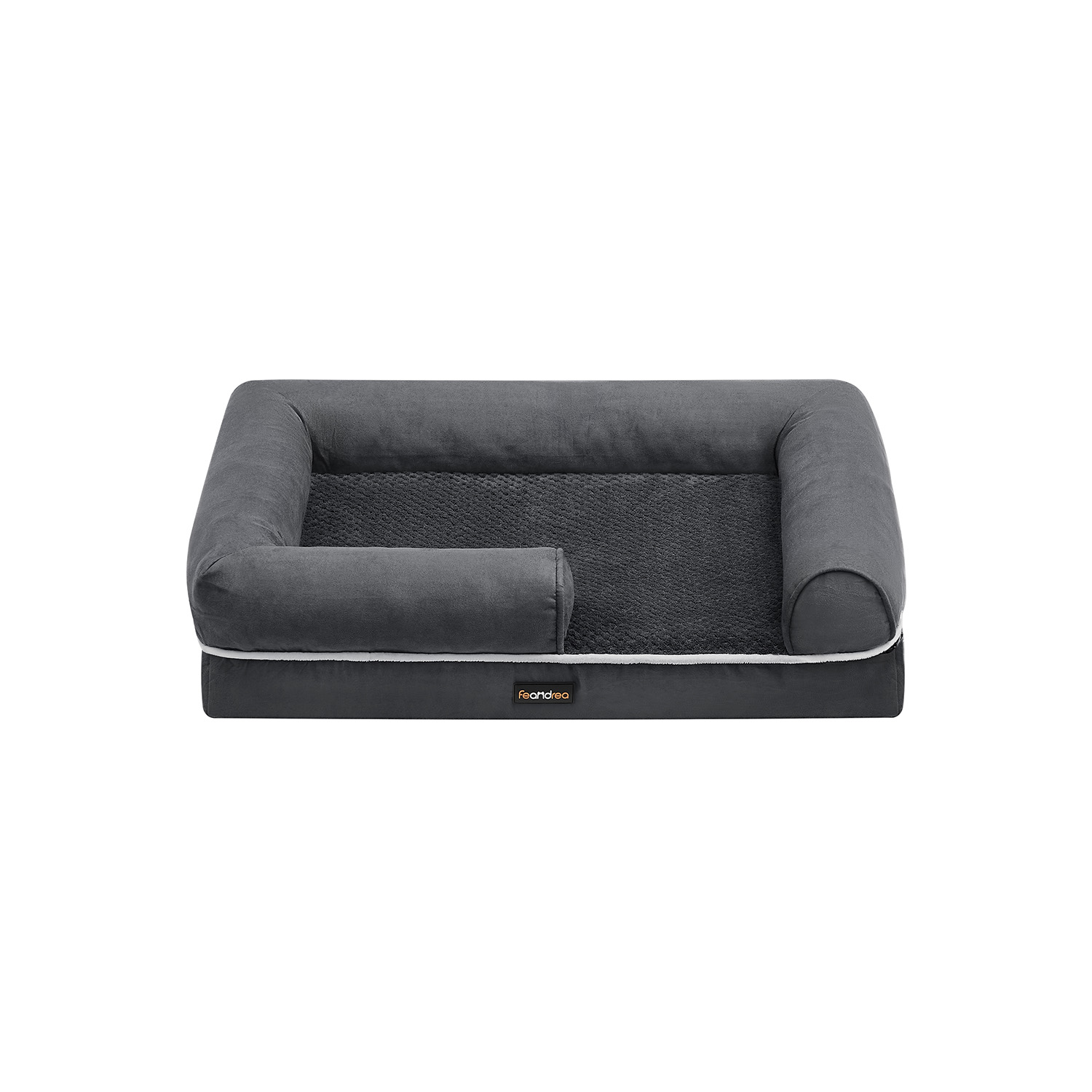 Koeravoodi ortopeediline, pehme polsterdus, kõrgendatud servad, eemaldatav ja pestav kate, 91 x 71 x 25 cm