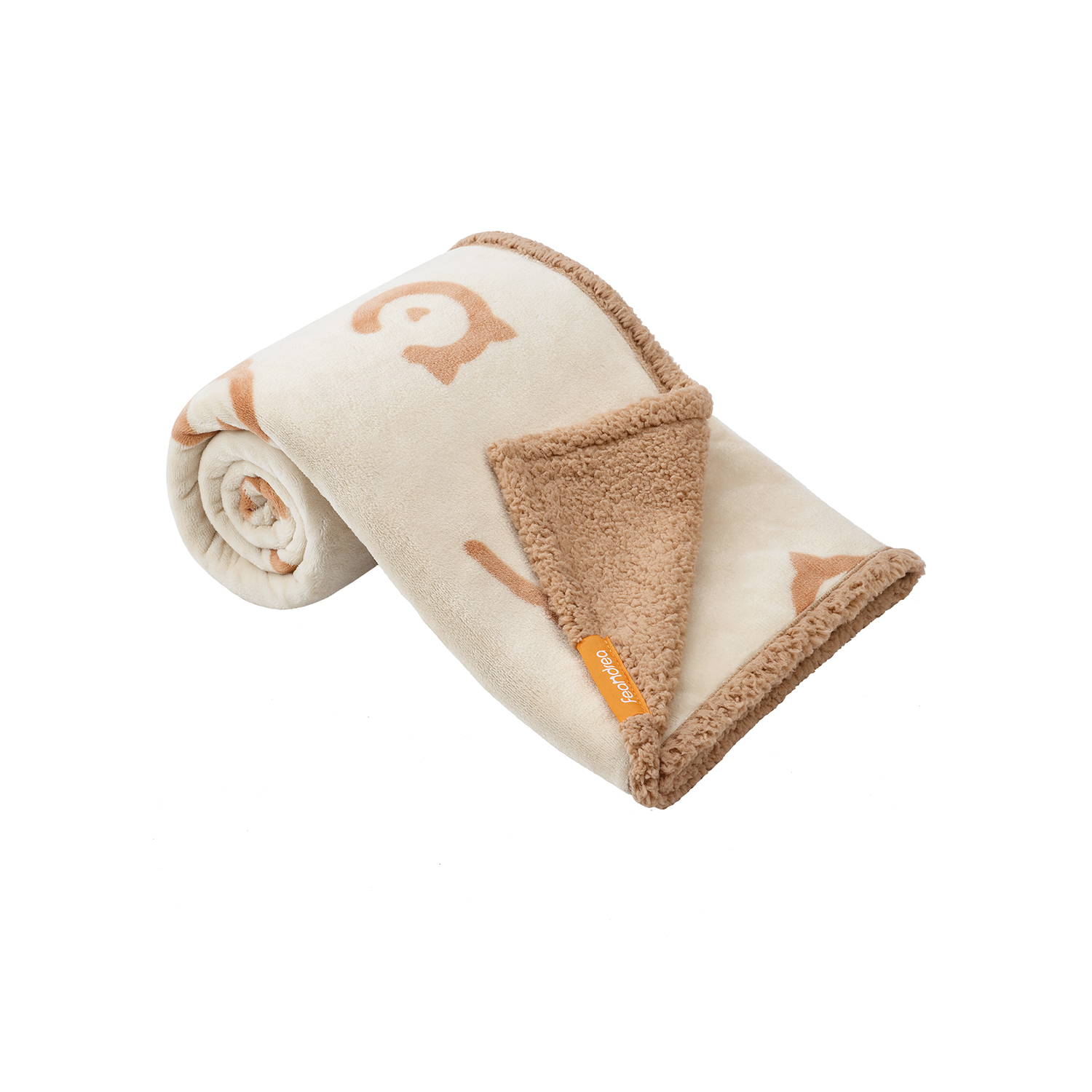 Koeratekk veekindel, Sherpa fliisist väiksematele koertele, 73x63 cm, S, masinpestav, kahepoolne diivanikatte kaitse