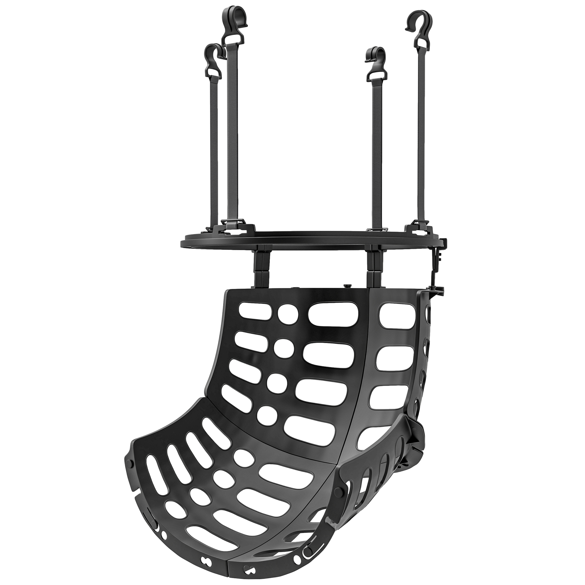 SPORTNOW korvpalli tagasilöögikamber, kõrgusega reguleeritav, 360° pööratav, plastist, 35,6P x 35,6L x 75,5K cm, must