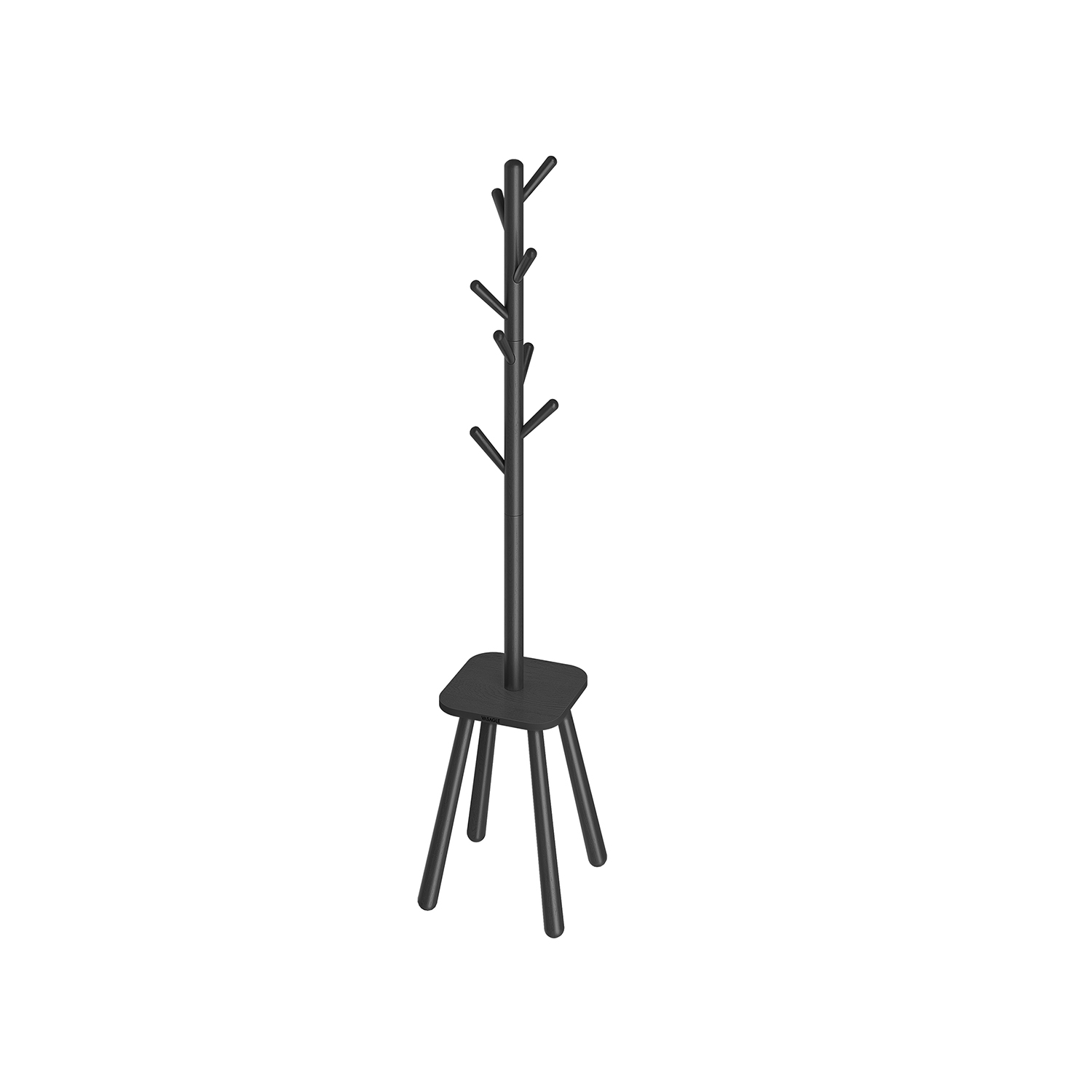 Riidenagi 8 konksuga ja riiulipinnaga, kõrgus 170,5 cm