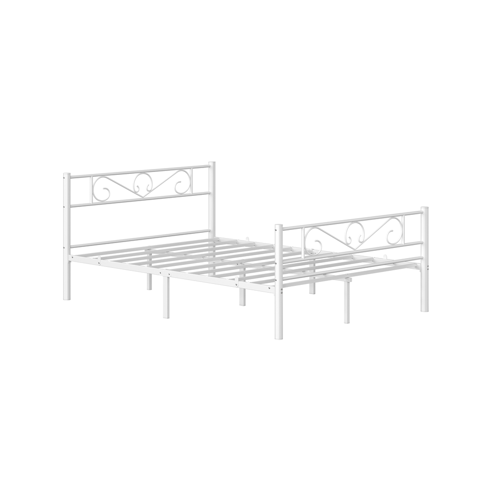 Ühekohalise voodi raam, metallist voodiraam, sobib 90 x 190 cm madratsile