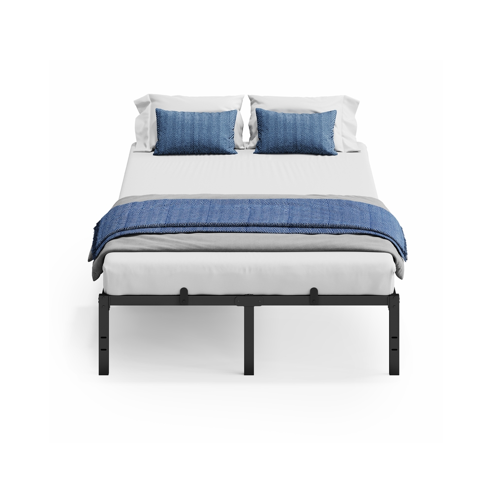 Metallist voodiraam panipaiga ja moodsa disainiga magamistuppa