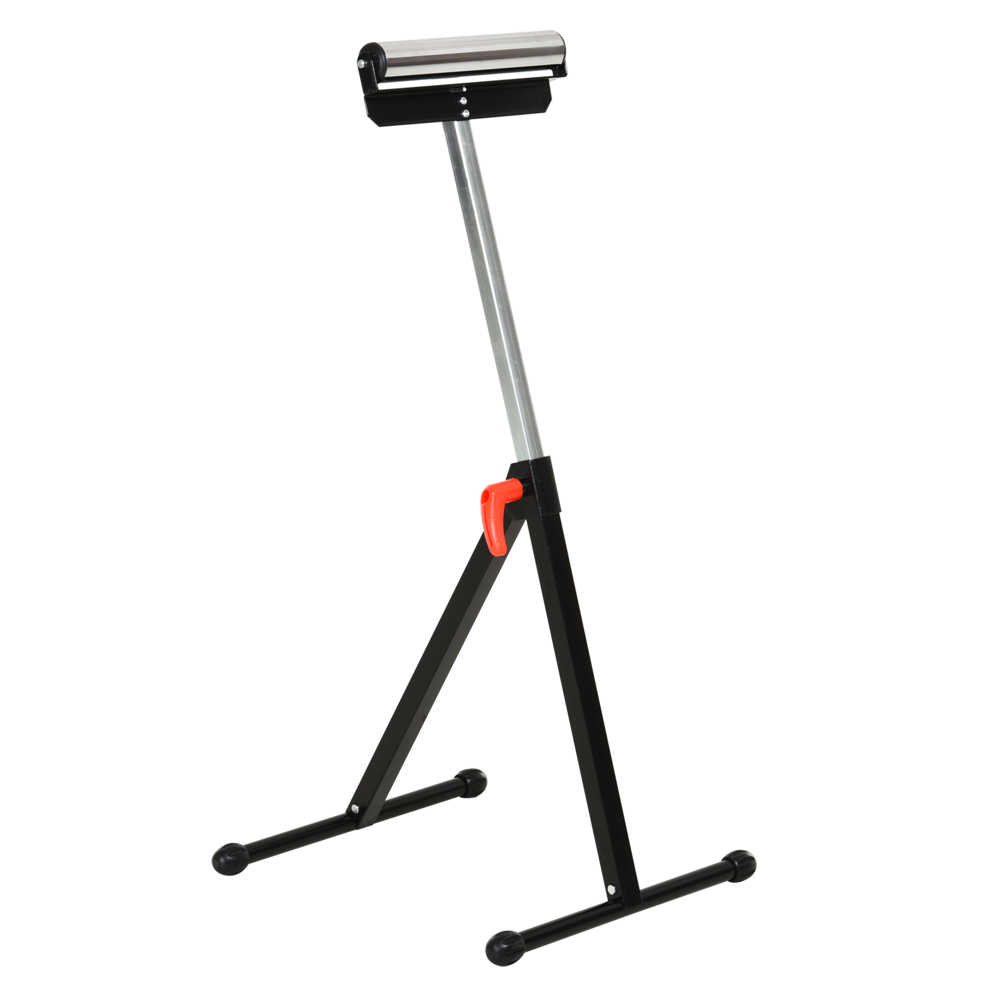 Rullalus, rulltugi, kõrgusega reguleeritav tööalus, rullalus, tugialus, kuni 90 kg, metall, must, 44 x 50 x 68-110 cm