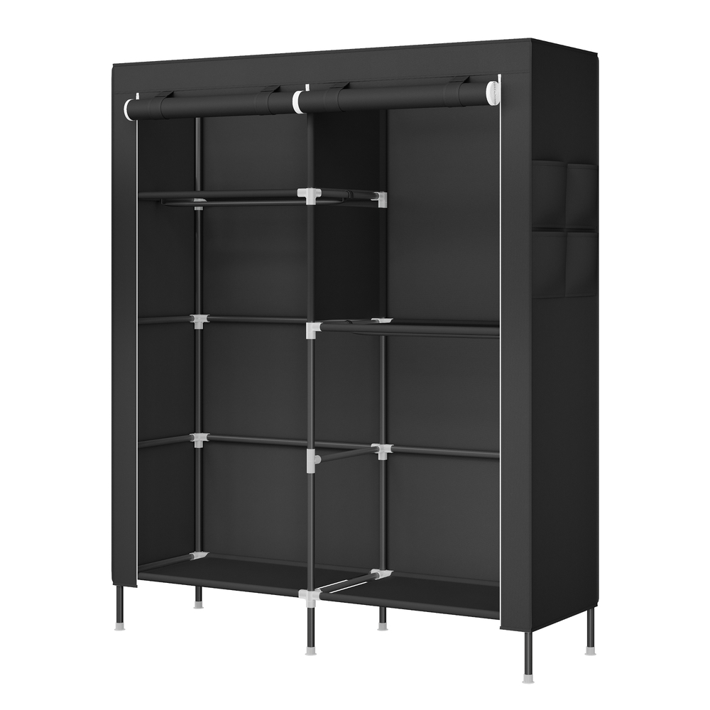 Riidest riidekapp riidepuutoruga, küljetaskutega riidekapp, magamistoa riidekapp