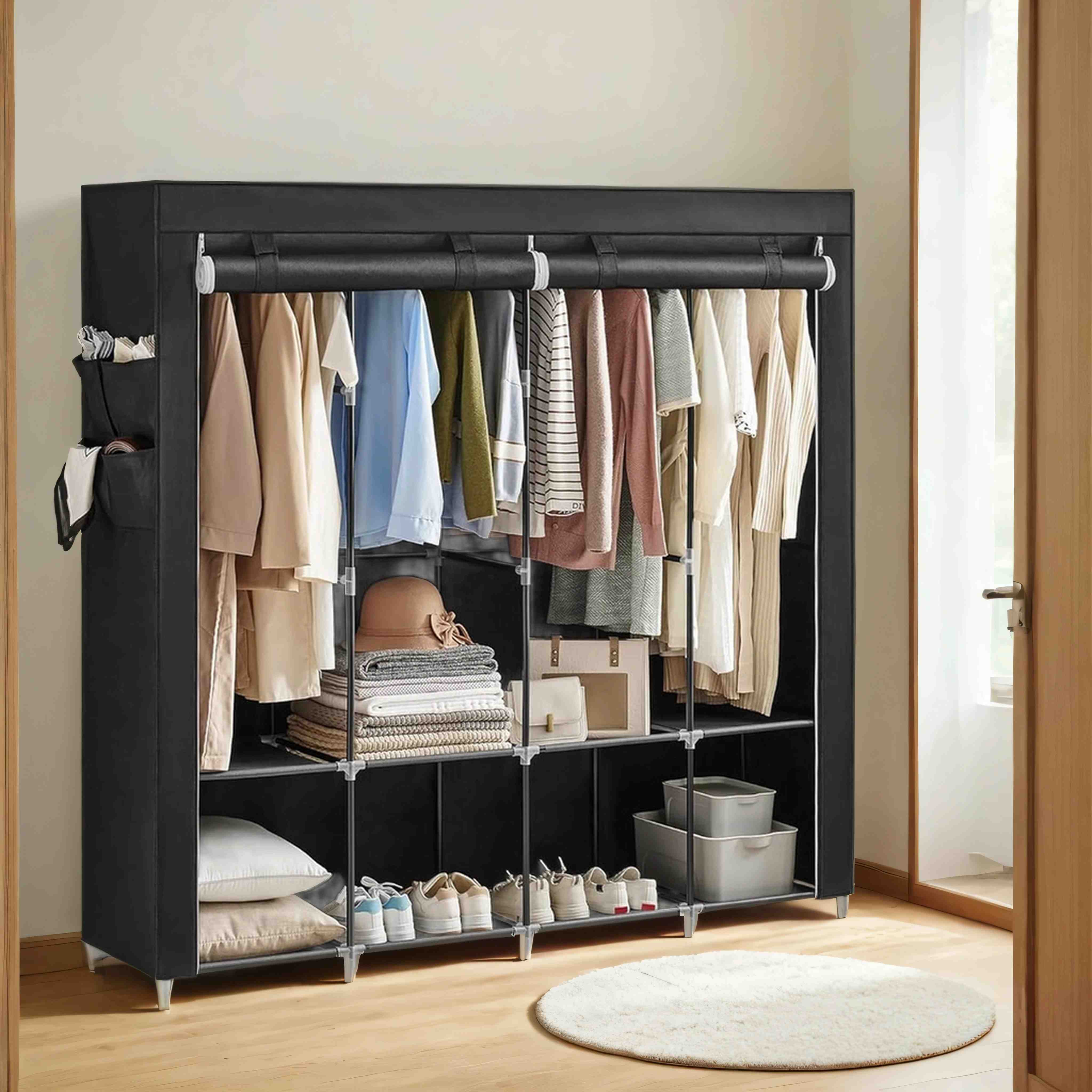 Kangakapp, riidekapp, 45 x 170 x 167 cm