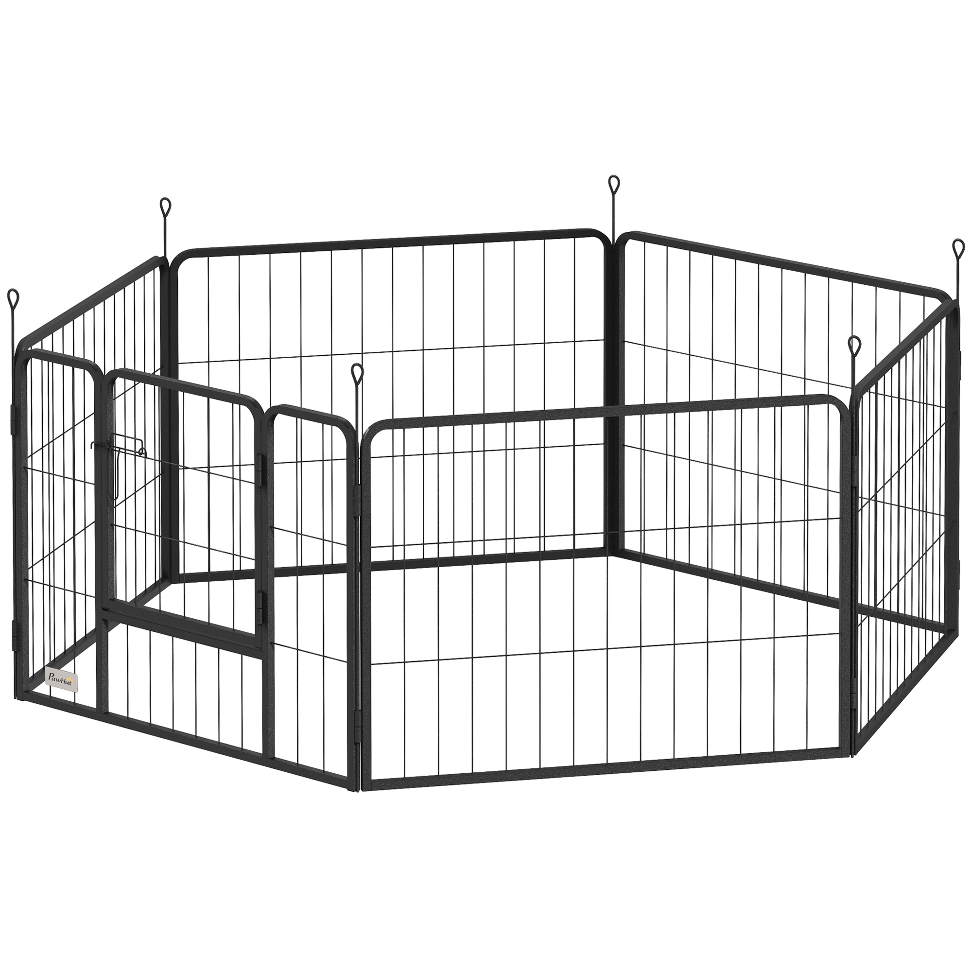 Koerapiire, lemmikloomade aedik, 6 paneeli, terasest, kokkupandav, hall
