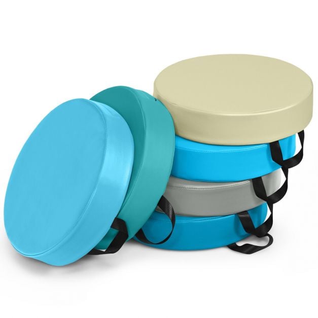 6-osaline komplekt laste toolipatju käepideme ja lukuga põrandapadjad istmepadjad istmekõrgendus helesinine