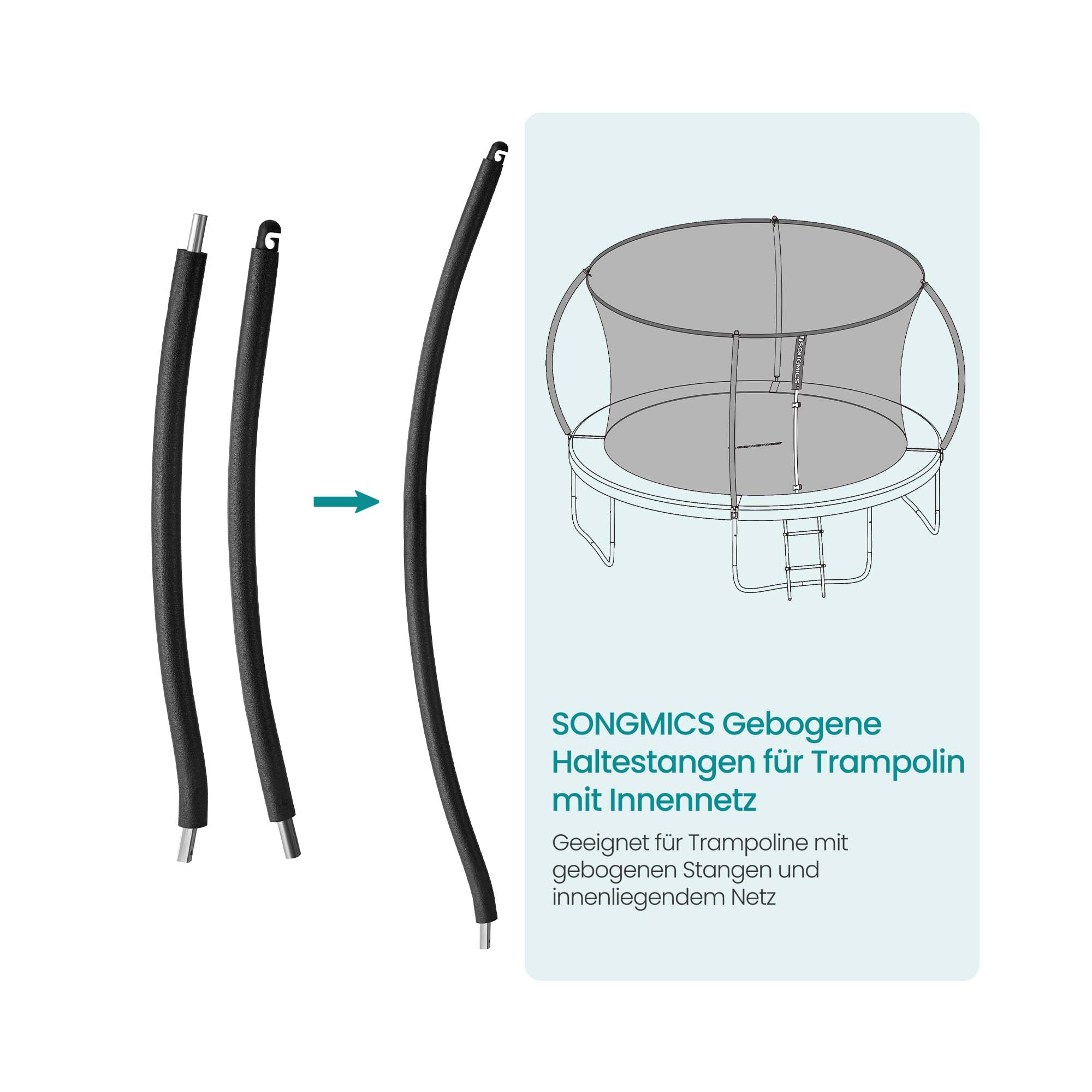 Kumer tugivarraste komplekt batuudile (1* ülemine + 1* alumine) sisemise võrguga