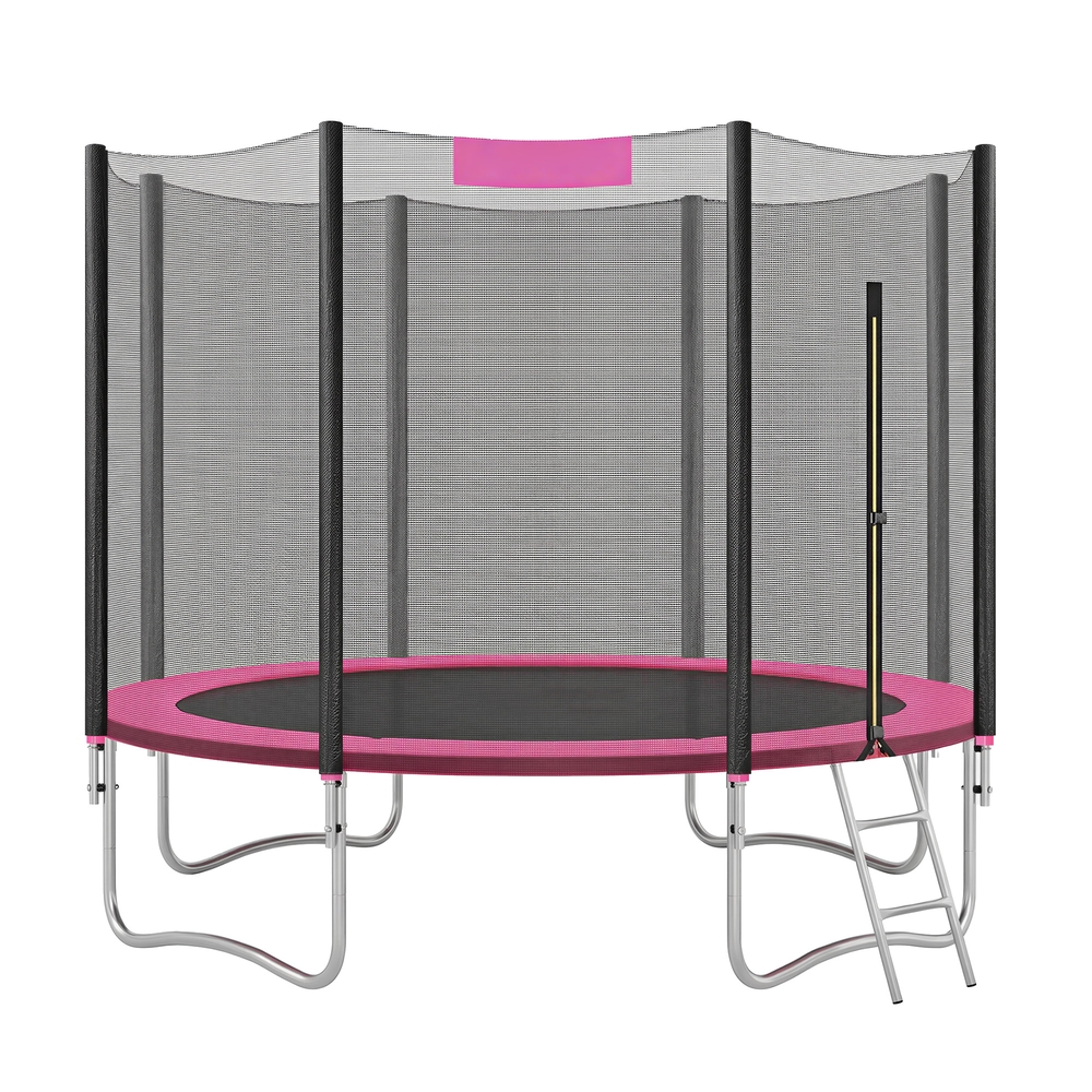 Batuut 305 cm, lastele mõeldud aiabutatuut turvavõrgu ja servakattega