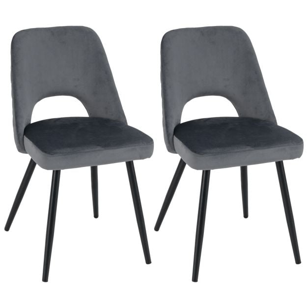 2-osaline komplekt söögitoolidest polsterdatud toolid kuni 150 kg seljatoega hallid söögitoolid