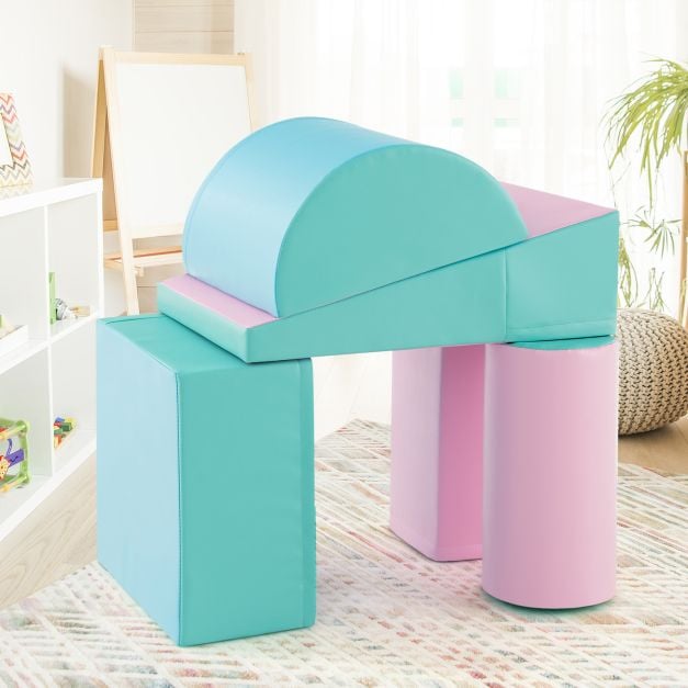 5 tk vahtplokkidest hiigelklotsid müramiseks ja ronimiseks suured klotsid roheline roosa