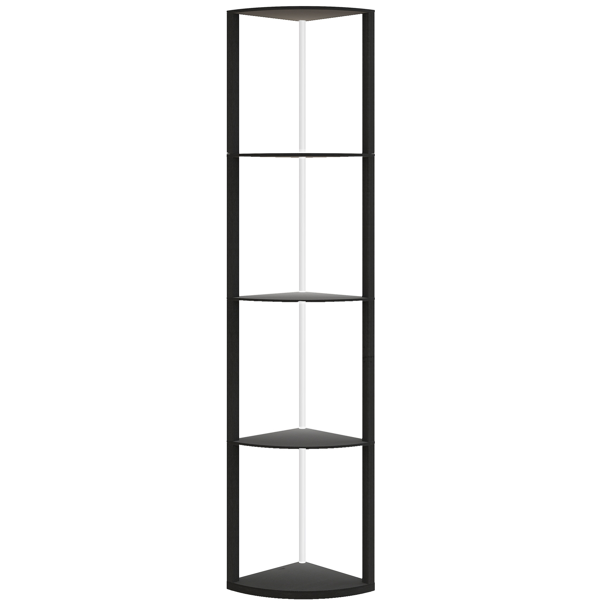 LED-põrandalamp, 5-astmeline hämardamine, riiuliga, RGB värvimuutus, puldiga