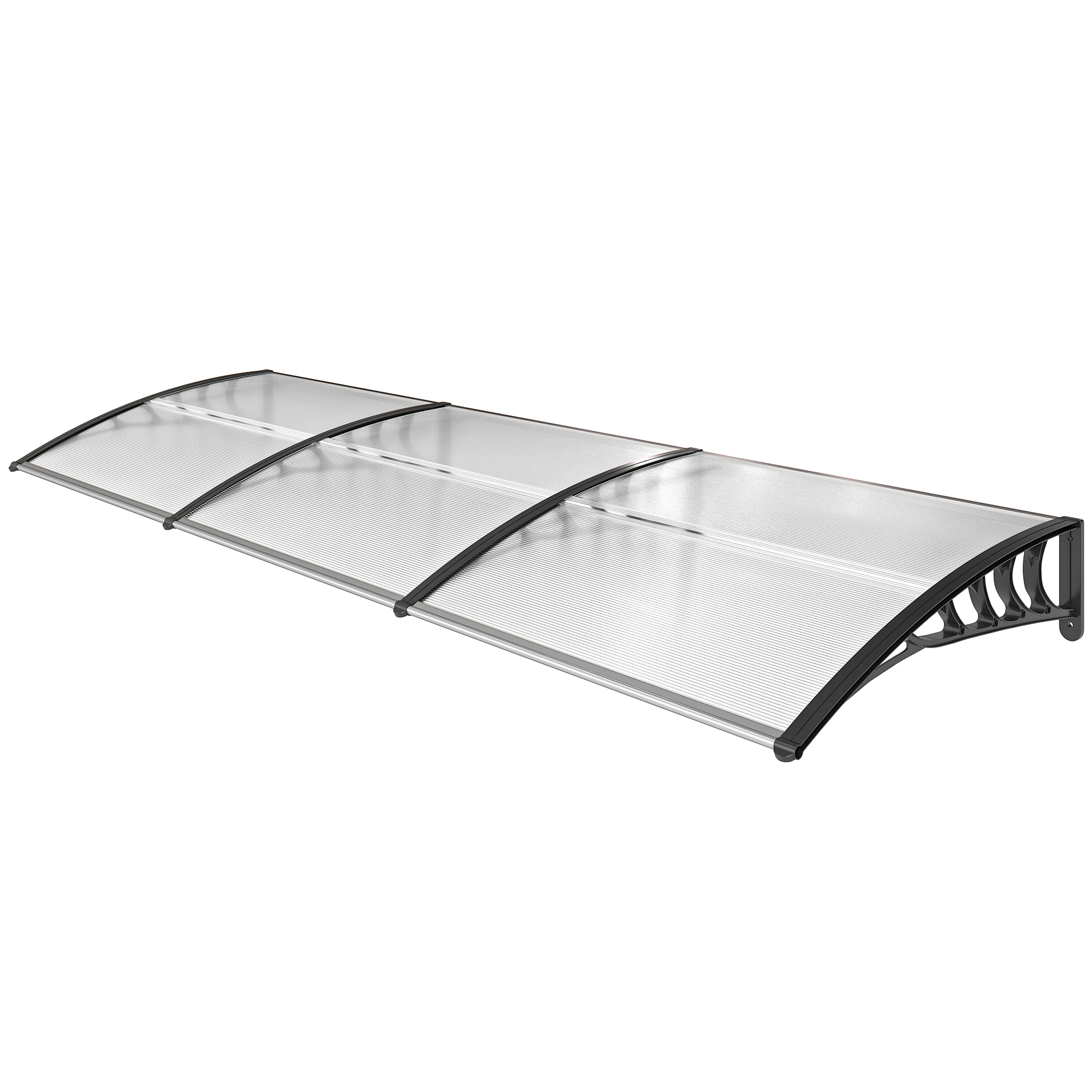 Varikatus kaitsev katus päikese- ja vihmakaitse koos seinakinnitusega 295x90 cm valge