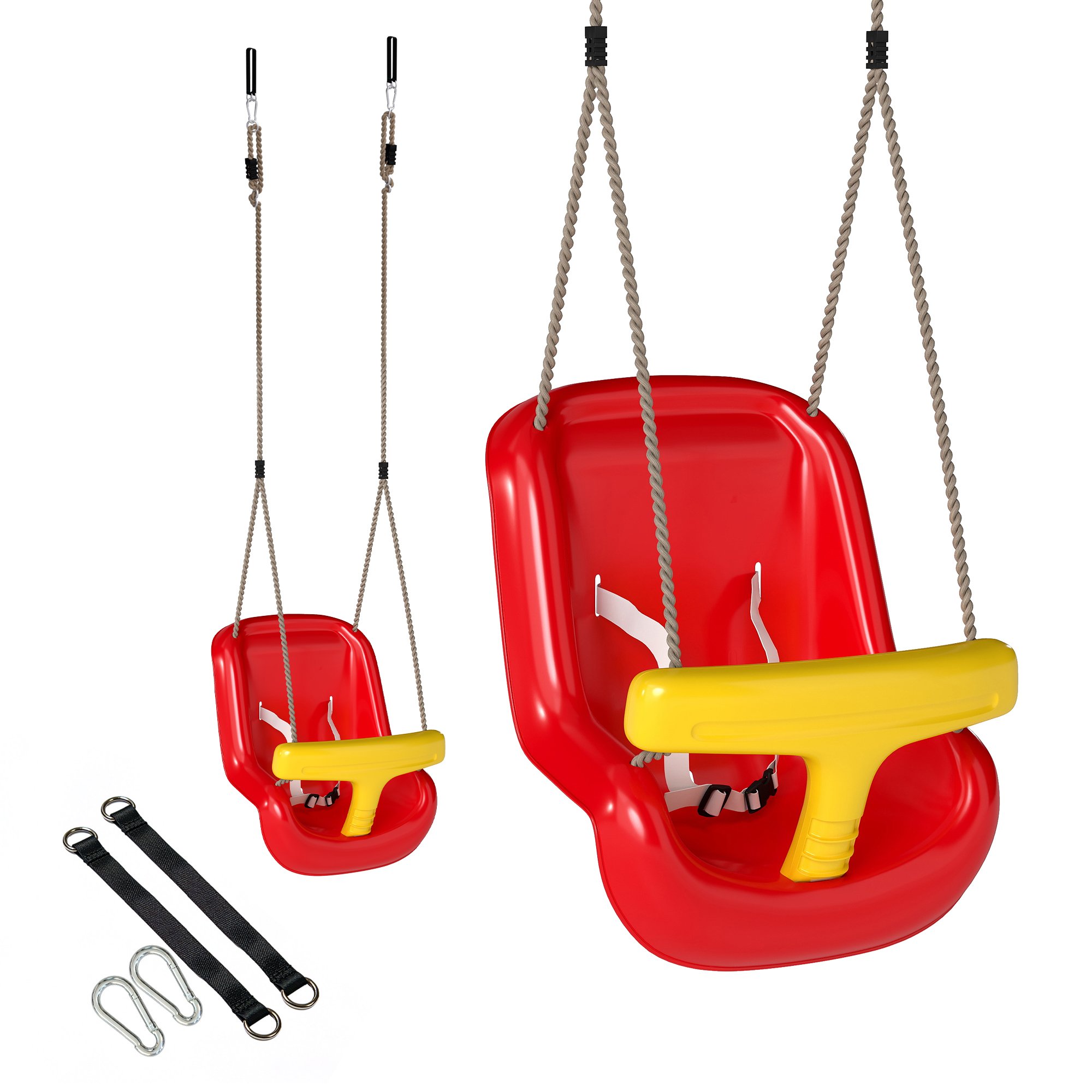 Reguleeritav beebikiik, kasvab koos lapsega, seljatoega turvapiirdega turvatool, lastele vanuses 9-36 kuud, punane