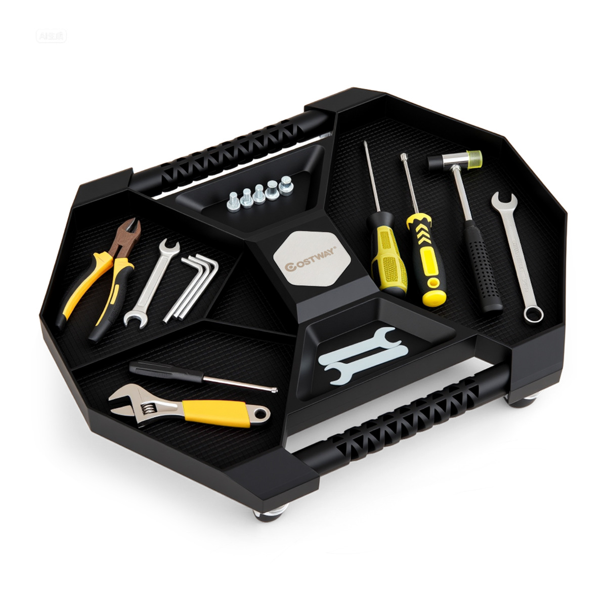 Rattaga tööriistakäru 4 pöörleva rattaga, 13.5kg