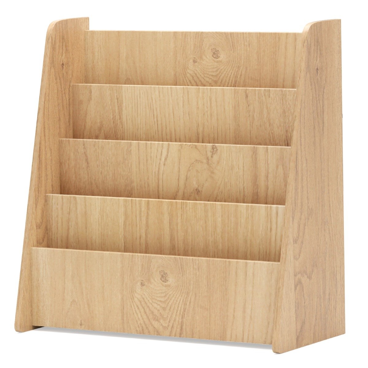 Laste raamaturiiul nelja riiuliga lasteregal ajakirjade hoidik raamatuhoidik naturaalne