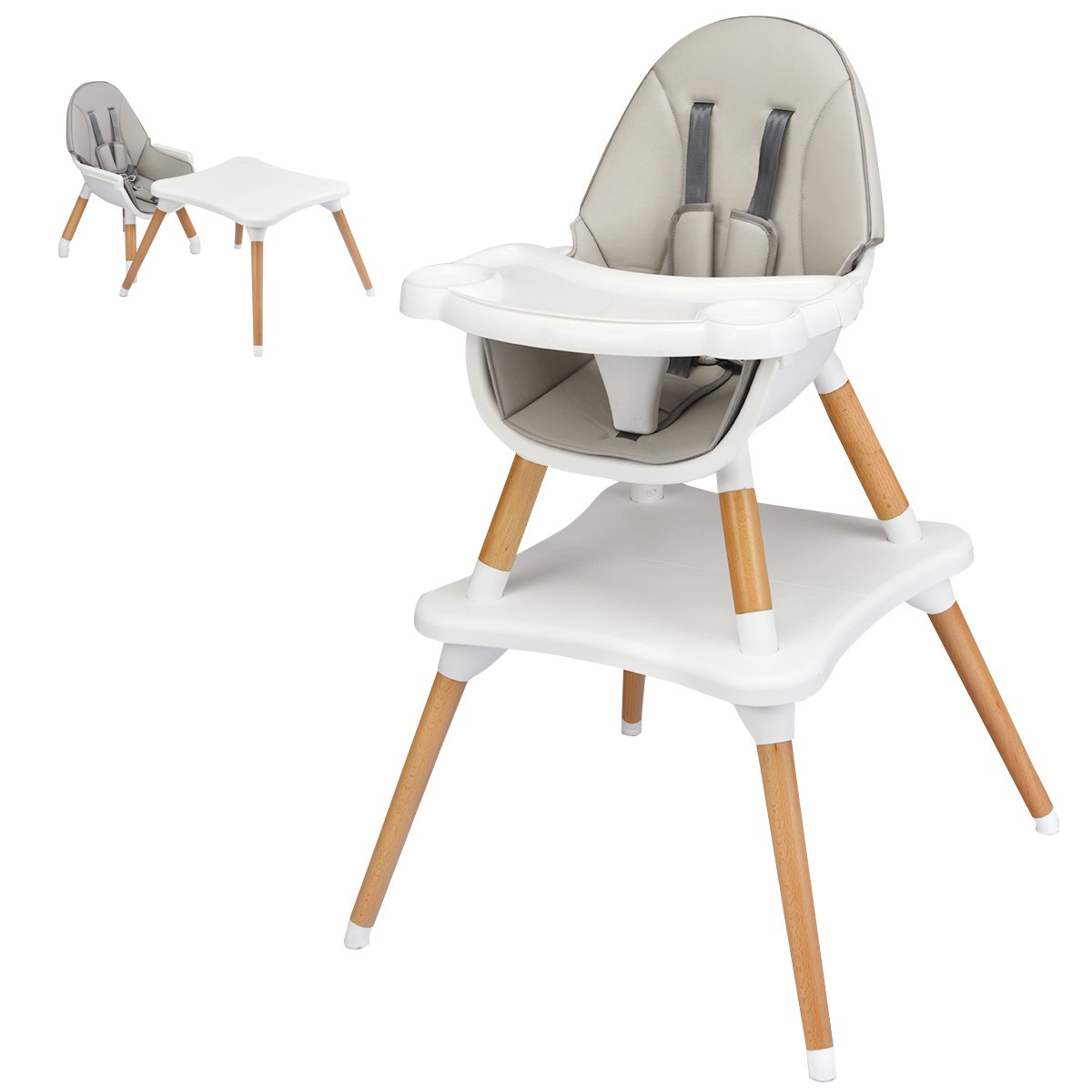 4-ühes beebitool, söögitool, söögitool, lastetool, laste istumisrühm, laste söögitool, reguleeritava kõrgusega, beebitool, hall