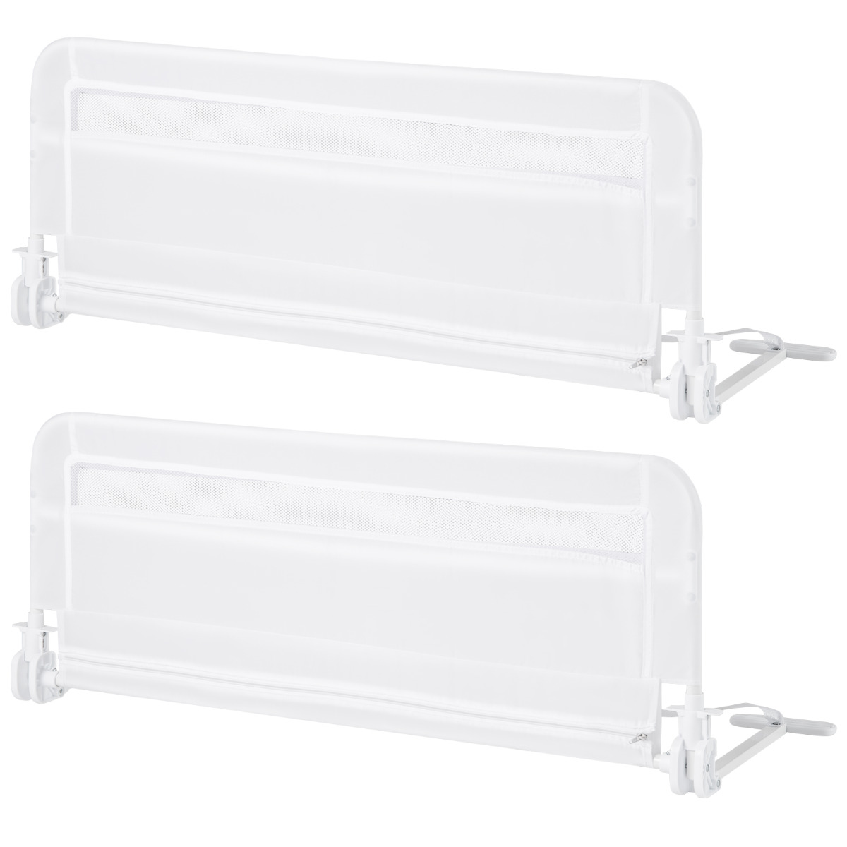 Kokkupandav beebivoodi kaitseraam 100 cm valge