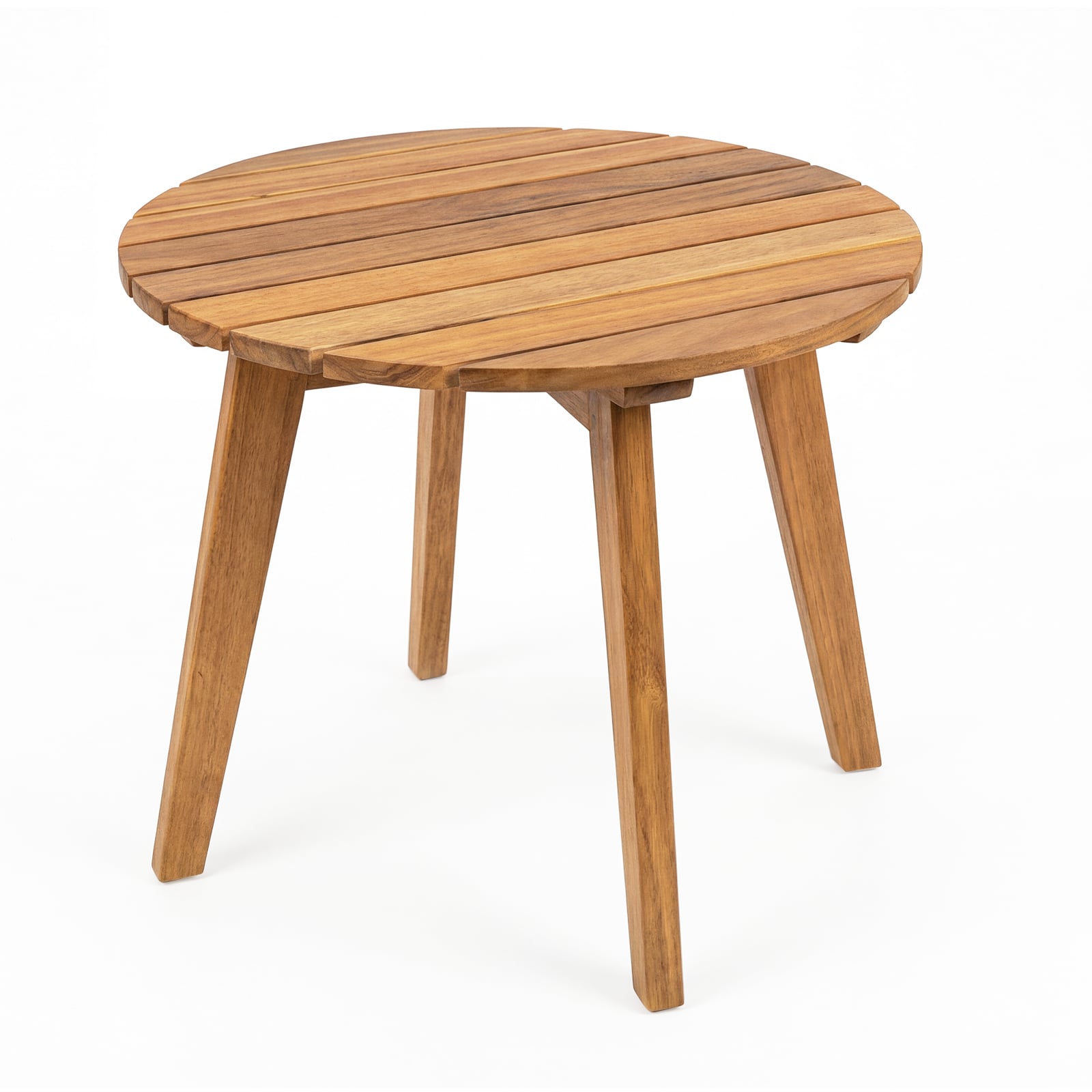 Ilmastikukindel akaatsiapuidust abilaud, ümmargune aialaud, väike rõdulaud, kohvilaud, naturaalne