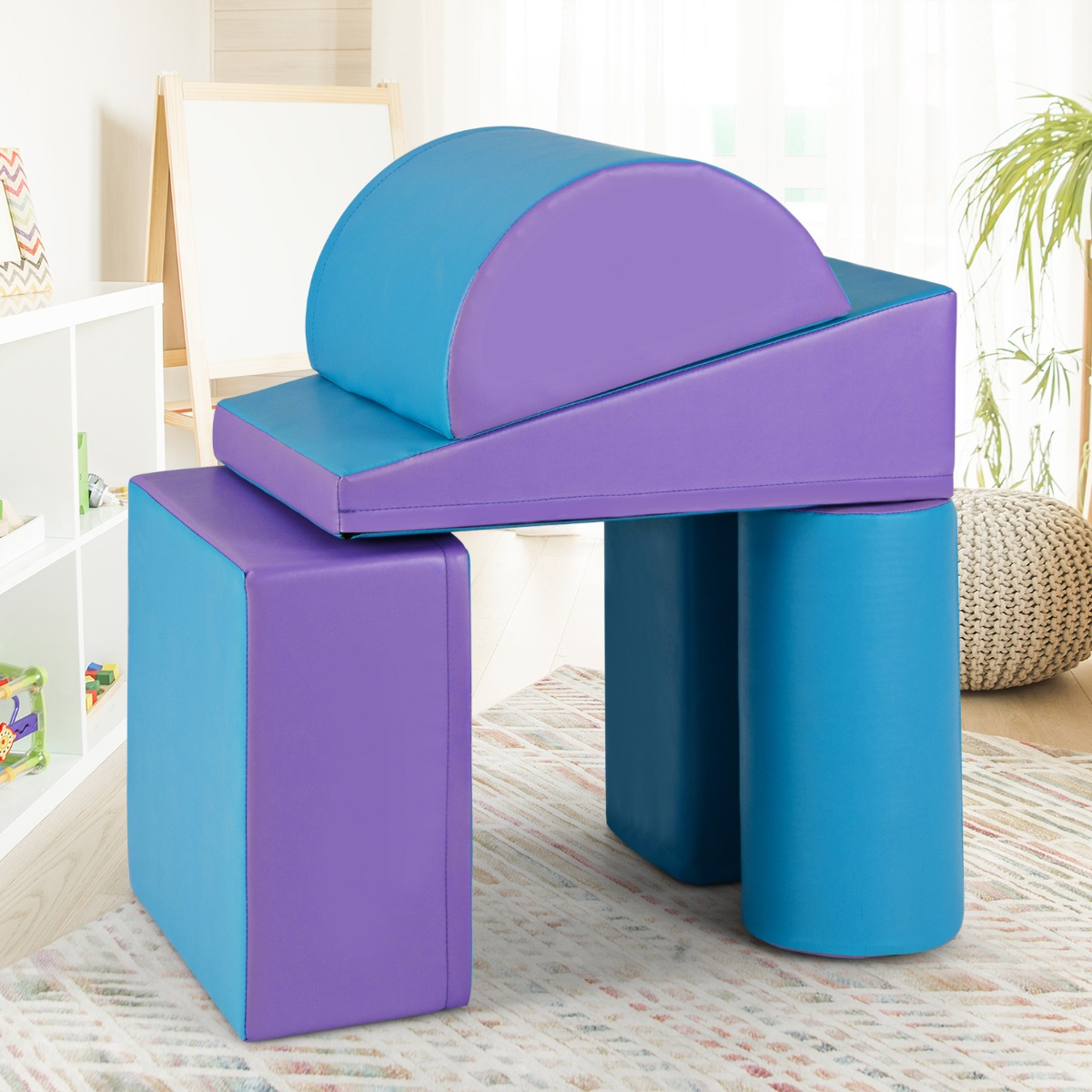 5 tk vahtplokkidest hiigelklotsid müramiseks ja ronimiseks suured klotsid sinine lilla