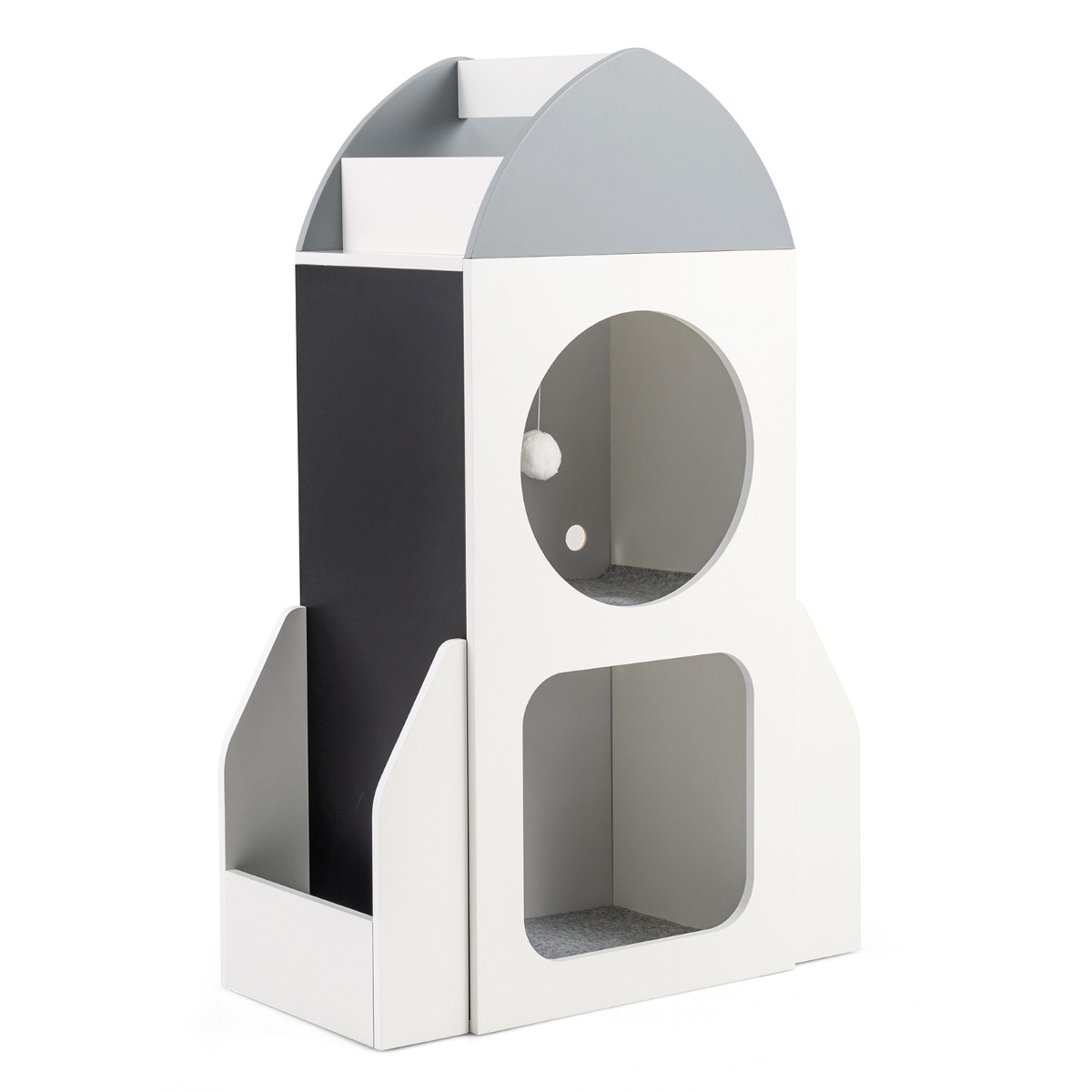 Laste raamaturiiul 3-korruseline, kosmose-teemaline