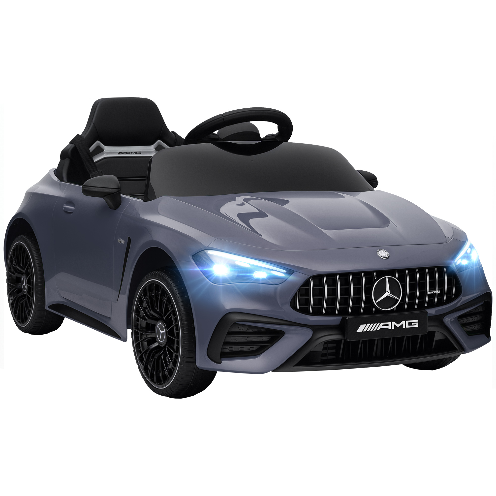 Laste elektriauto Mercedese disain 12V mootor kaugjuhtimispult LED-tuled muusika lastele vanuses 3-6 aastat hall
