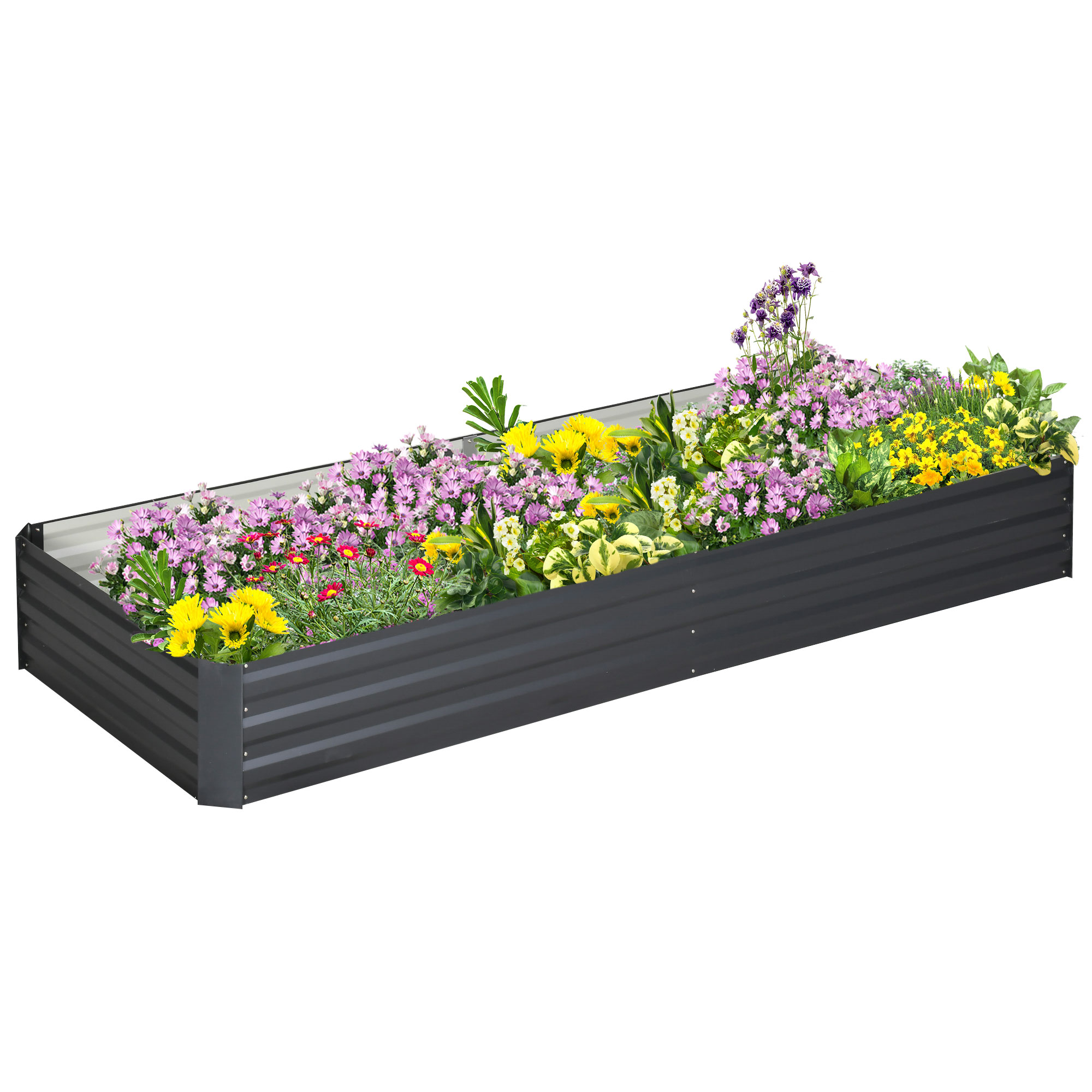 Terasest kõrgpeenar avatud alusega, lihtne kokku panna, 95P x 90,5L x 29,8K cm, hall