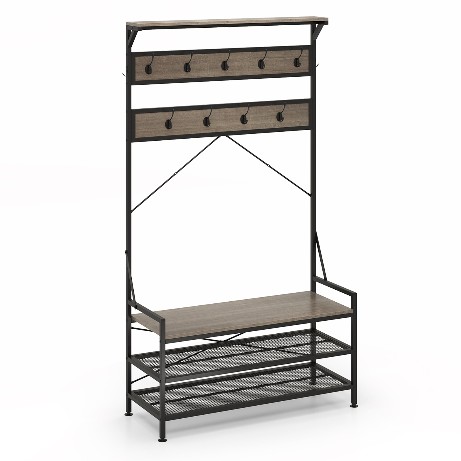 Riidenagi kingariiuliga riidekapp riidestange istumispingiga hall