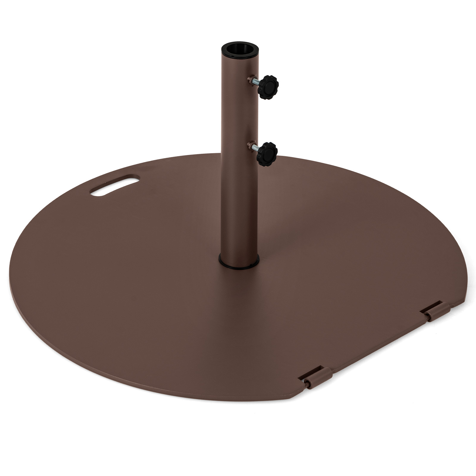 Päikesevarju alus 23 kg varjualus rataste ja käepidemega ümmargune varju kaal varjupostidele 4150 mm