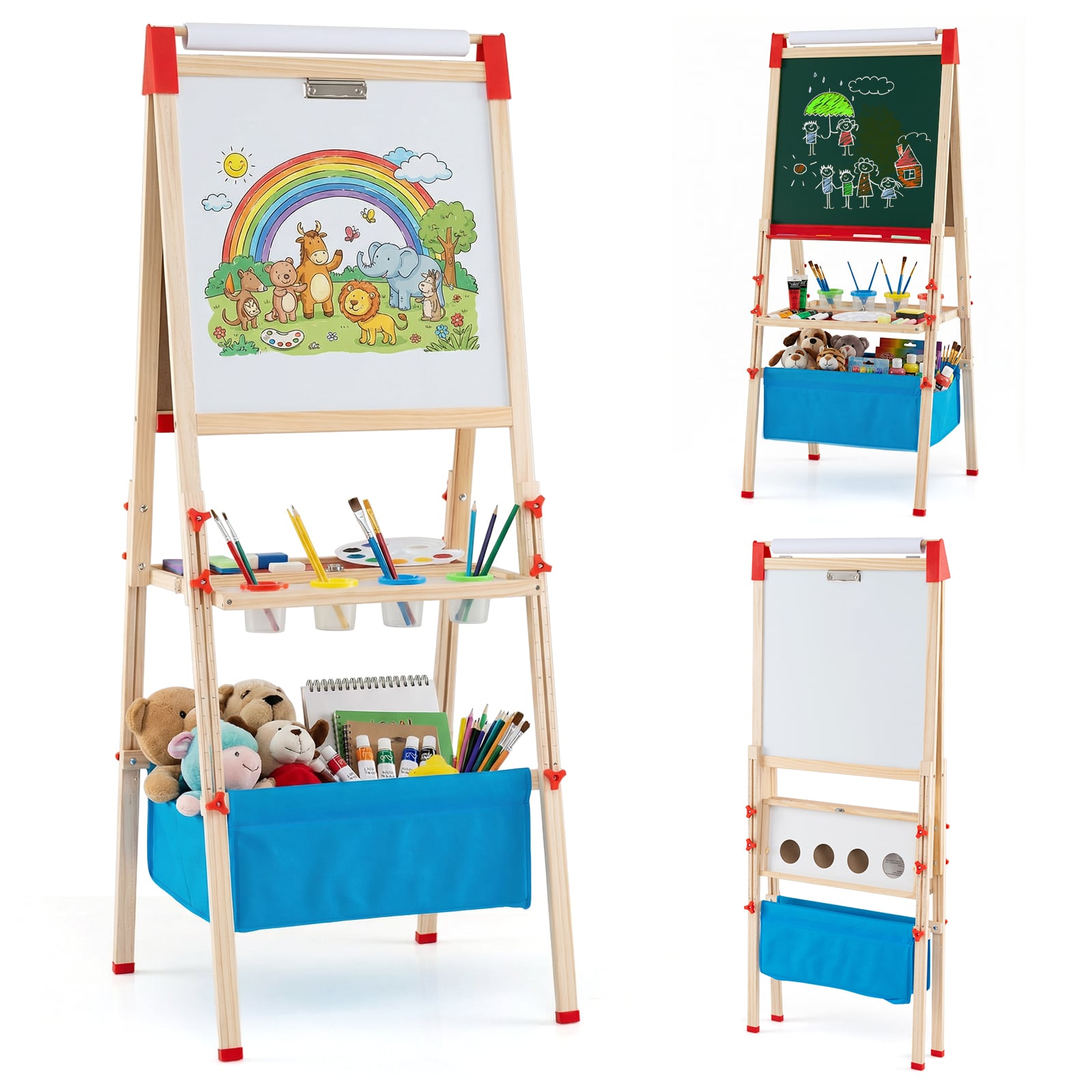 Kokkupandav kahepoolsed laste joonistustahvlid