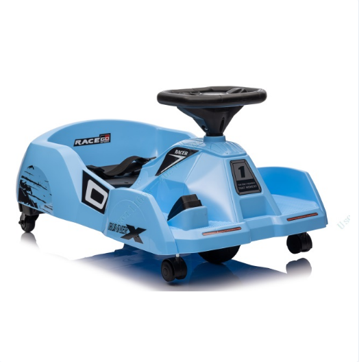 Elektriline puhastuskart 12v võidusõiduauto eemaldatava mopiga 3-käiguline kaugjuhtimispult sinine