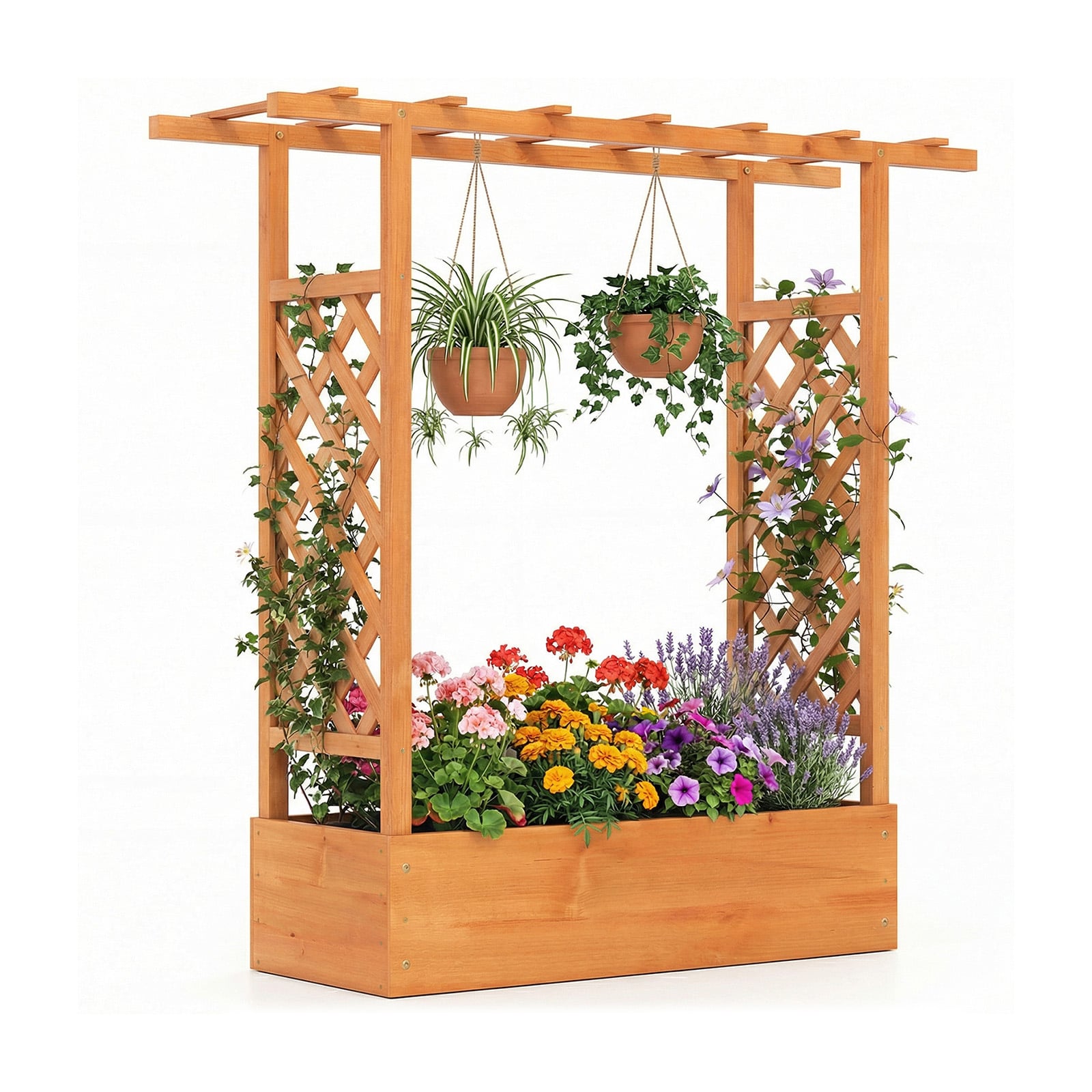 Puitkastiga Aiamuld 45" Oranž