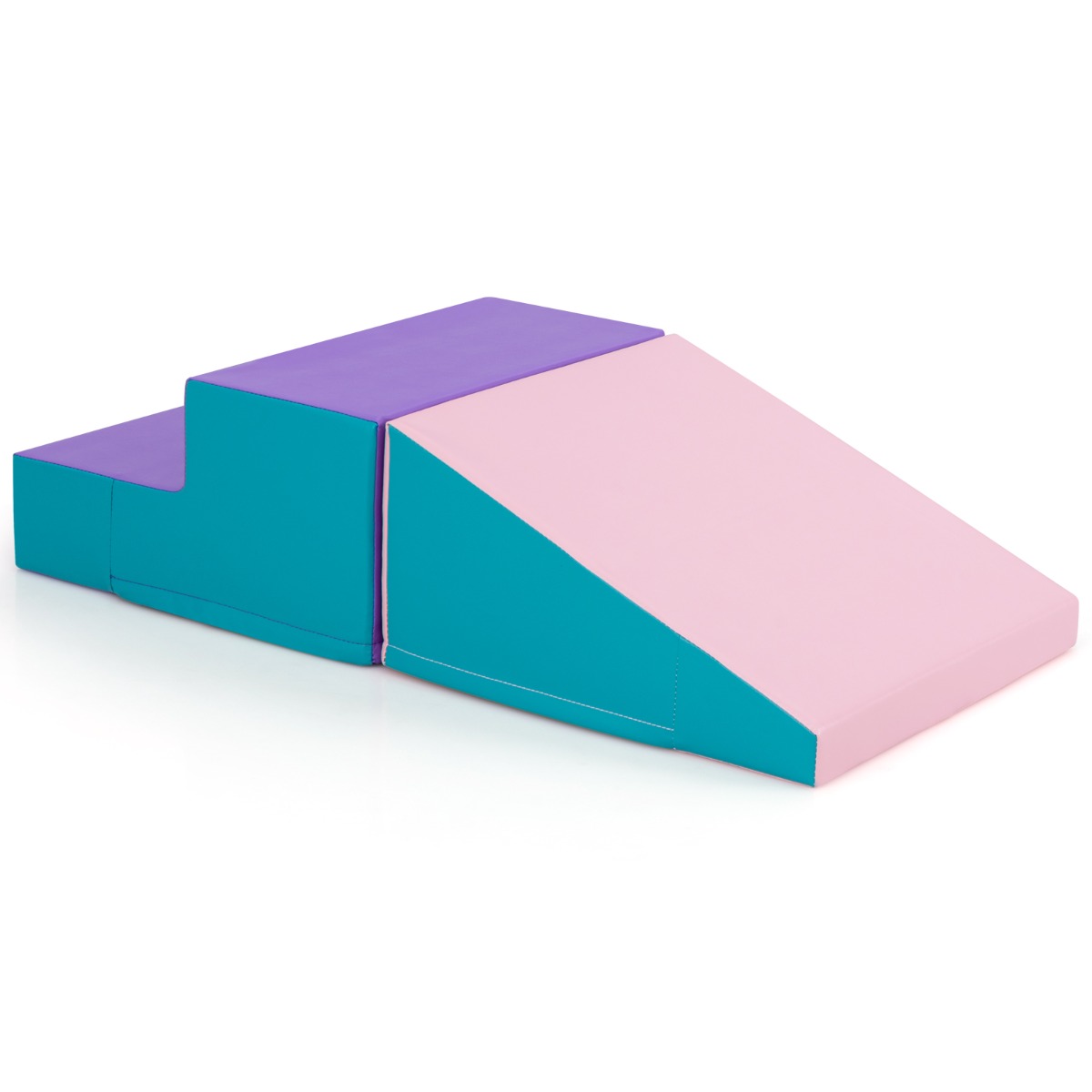 2-osaline laste vahtkummist klotside komplekt müramiseks ja ronimiseks pehmed klotsid hiigelklotsid sinine