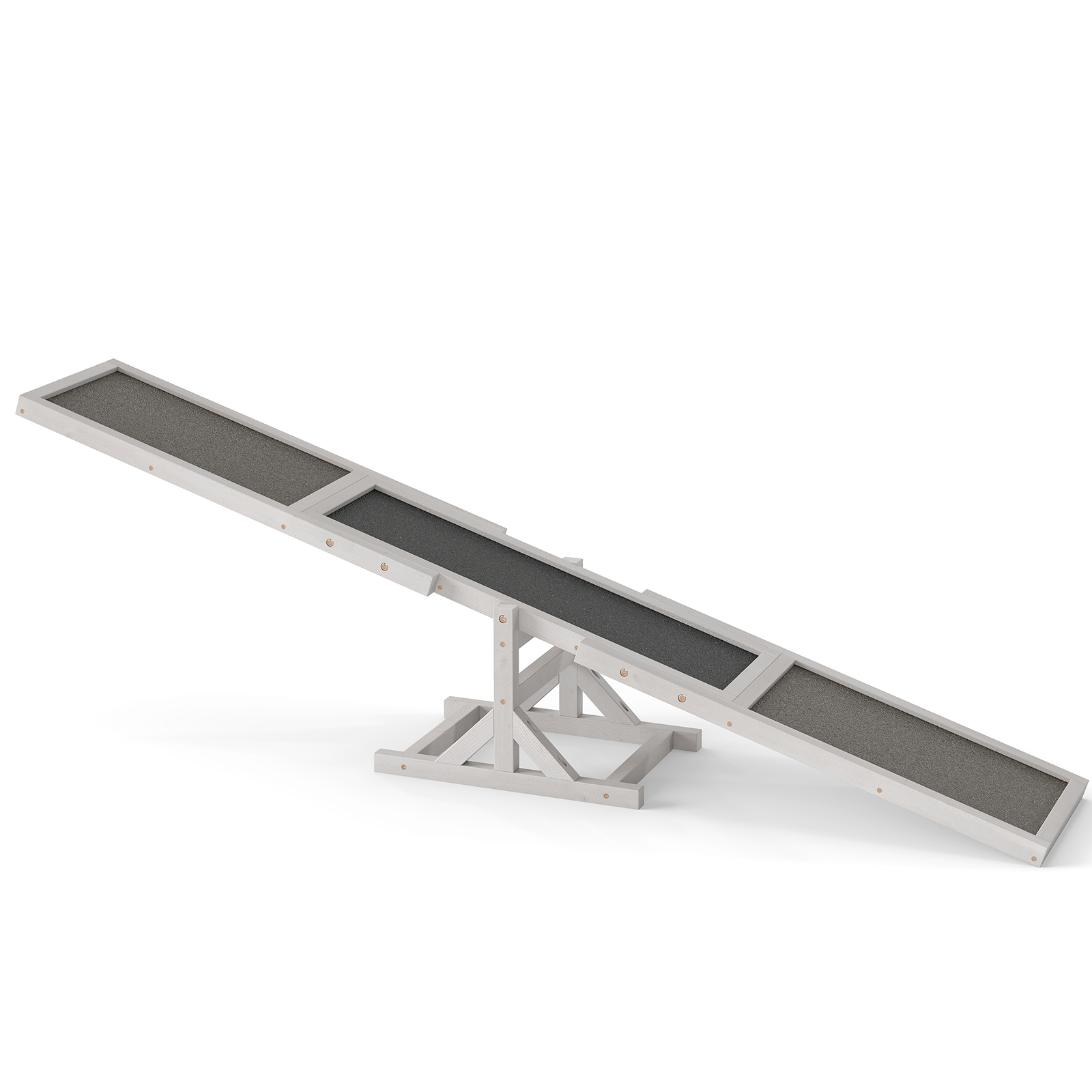 Holz-hund agility kiik koerte treening- ja mängukomplekt õues jooksumängu mänguasi ronimisplatvorm valge