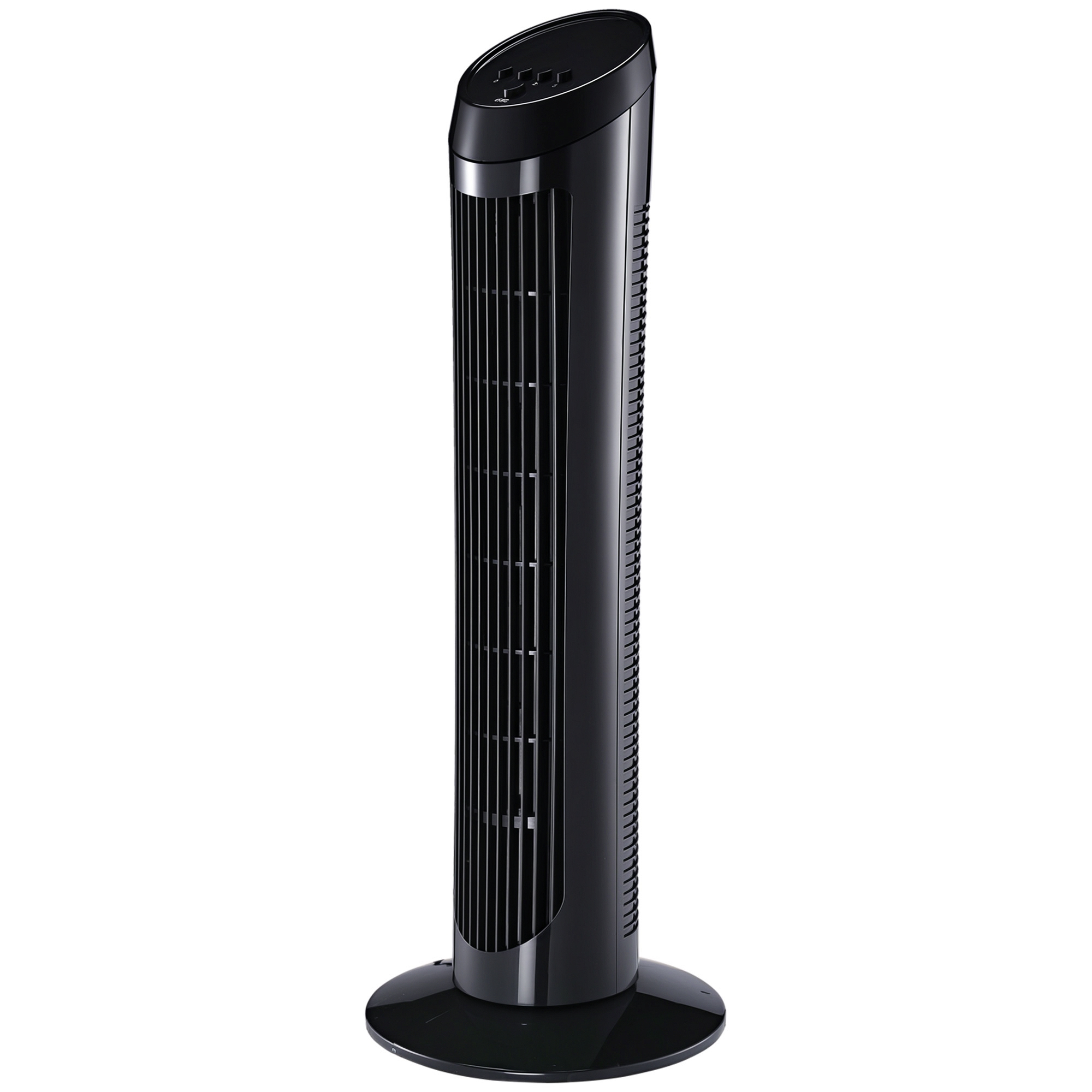 45W tornventilaator, vaikne disain, 3 kiiruse seadistust, 70° võnkumine, ABS, must, Ø27 x K75 cm