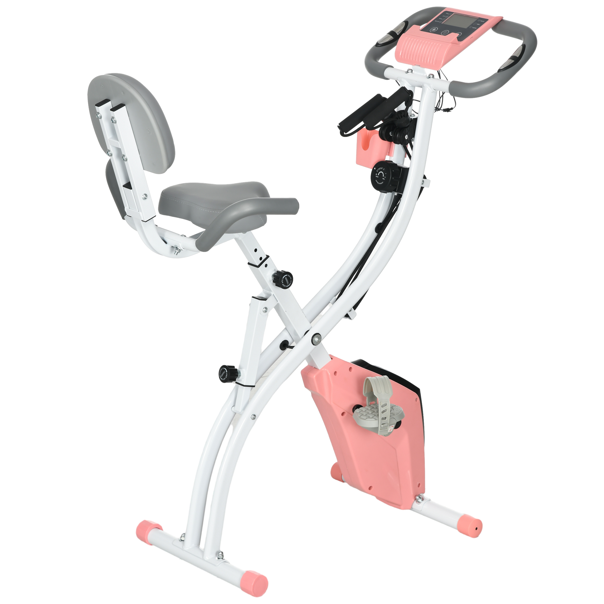 X-Bike 2-ühes treeningratas LCD-ekraaniga pulsimõõtjaga kokkupandav treeningratas 8 magnetilise takistuse tasemega 1
