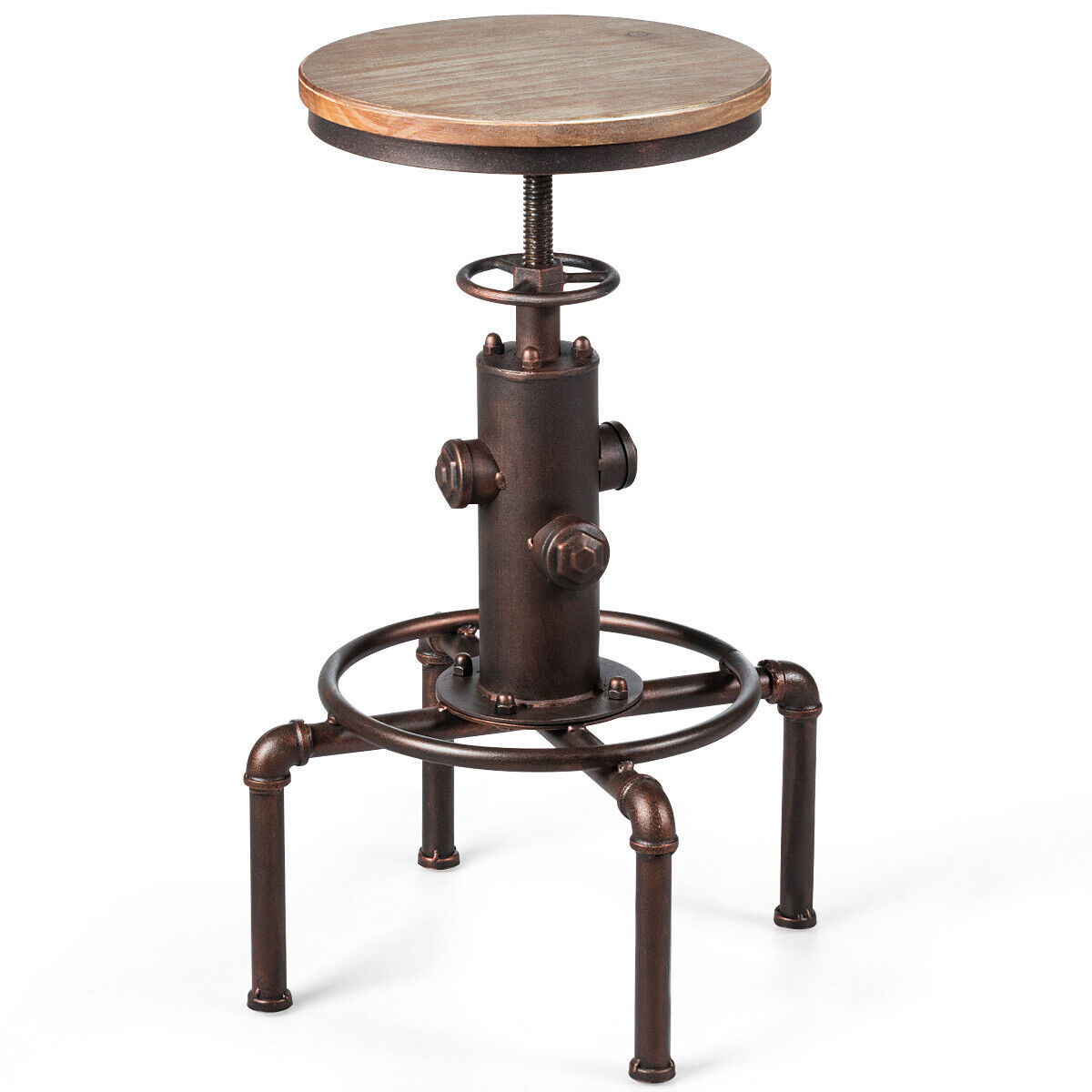 Baaritooli kõrgus reguleeritava kõrgusega baaritooli kõrgus reguleeritav bistrootool 44 x 44 x 59,5 - 75 cm naturaalne pronks