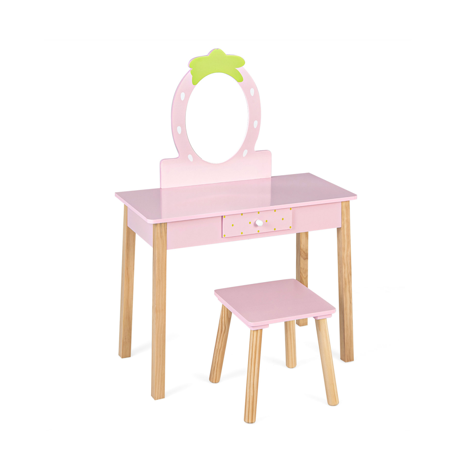 Laste 2-in-1 meigilaud pinkiga