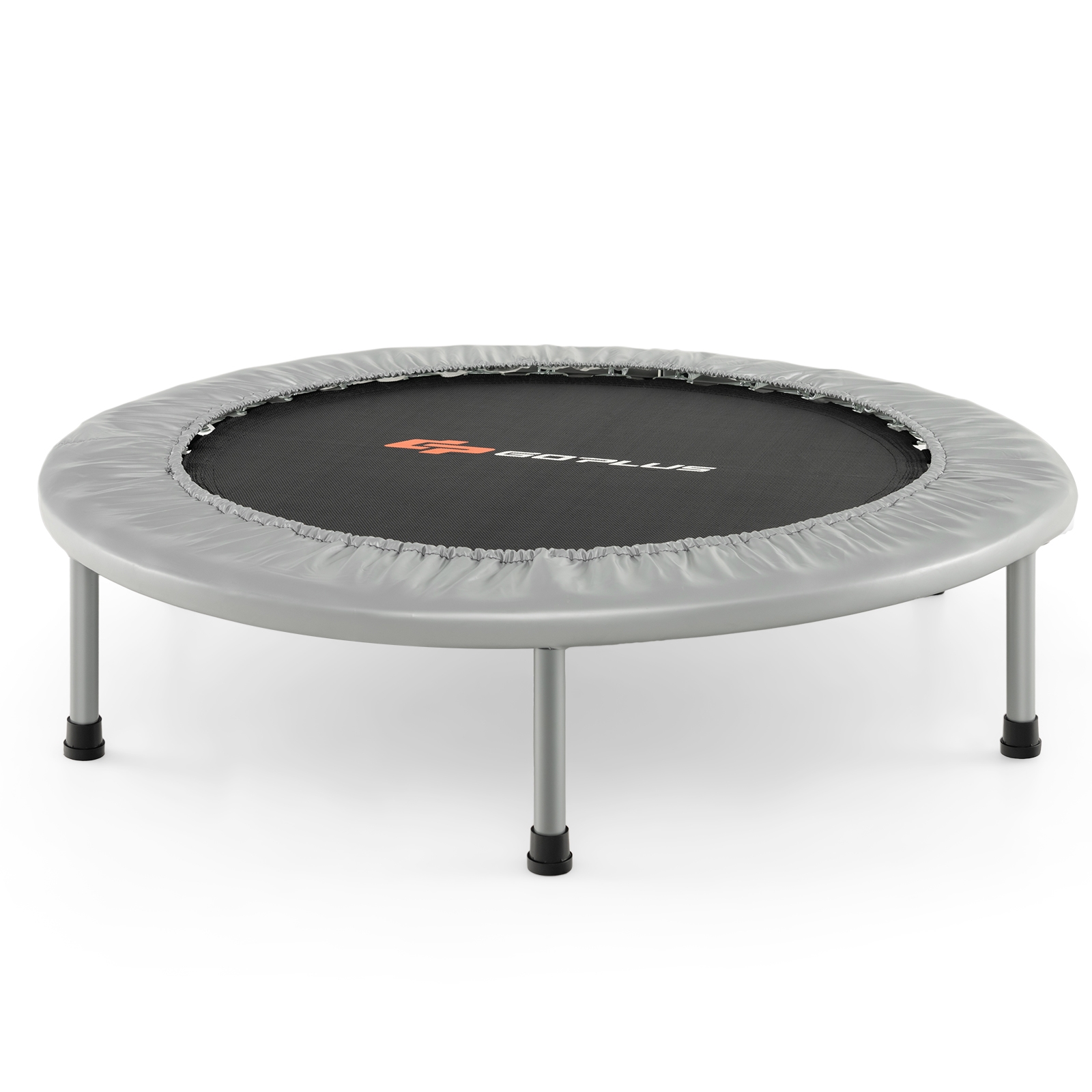 Kokkupandav mini-batuut ja käepidemega fitness-batuut lastele ning täiskasvanutele (ø 97 cm, kuni 150 kg), hall
