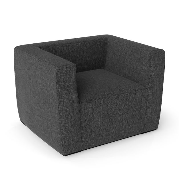 Kaasaskantav täispuhutav lamamistool eemaldatava katte ja laiade käetugedega, täispuhutav diivan elutuppa, hall