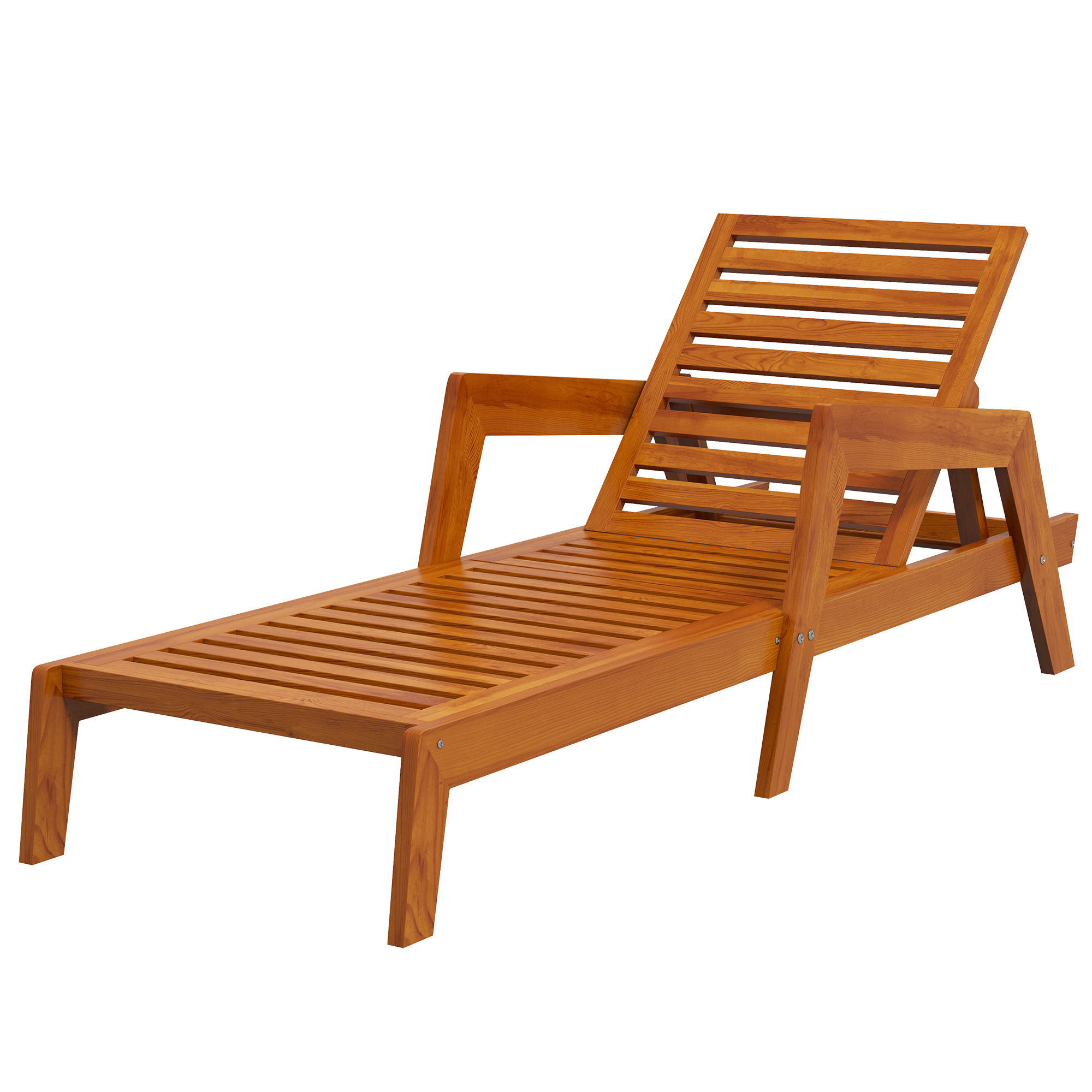 Lamamistool, aialaiustool, puidust lamamistool, täispuit, 66 cm x 190 cm x 73,5 cm, oranž