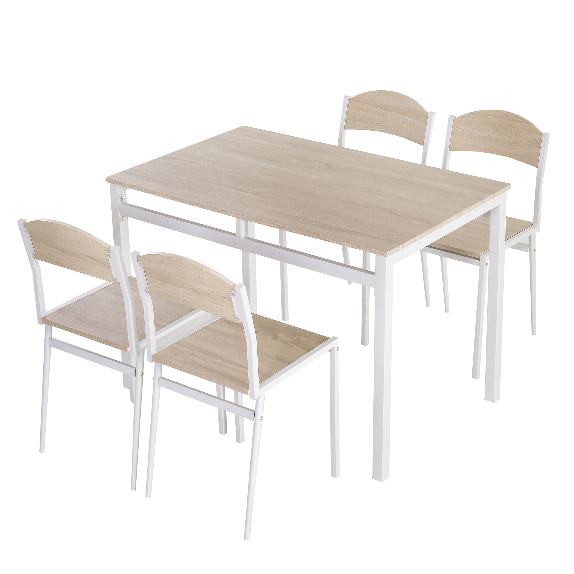 5-osaline söögikomplekt, söögilaud 4 tooliga, ruumisäästlik köögilaua komplekt, söögitoa istumisrühm, köök, hall+valge