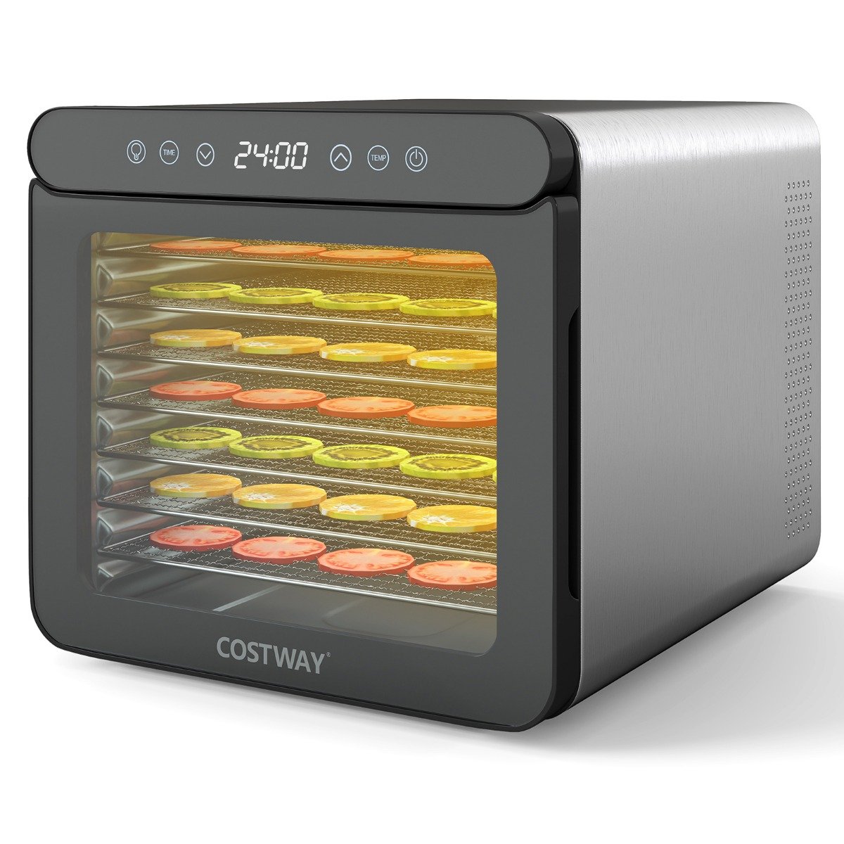 600 w kuivatusmasin 7 roostevabast terasest alusega kuivatusseade 24-tunnise taimeri ja 30-75 mõõtmetega 34 x 405 x 32 cm