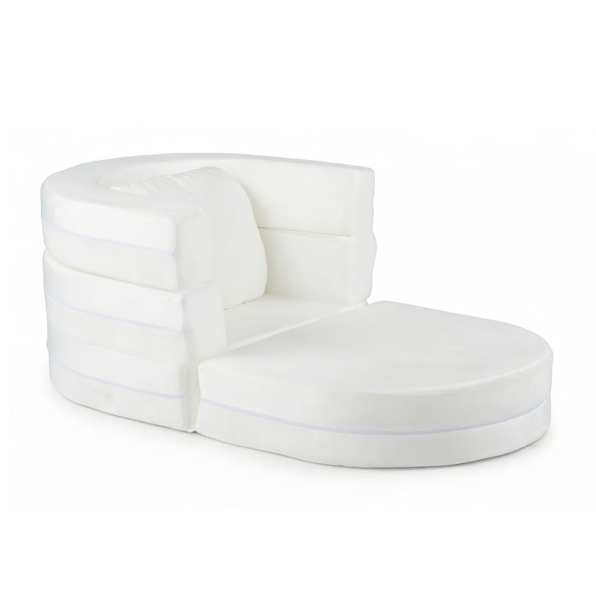 3-ühes laste diivanvoodi, kokkupandav lastevoodi pehme käsntäidise ja mugava padjaga, beež