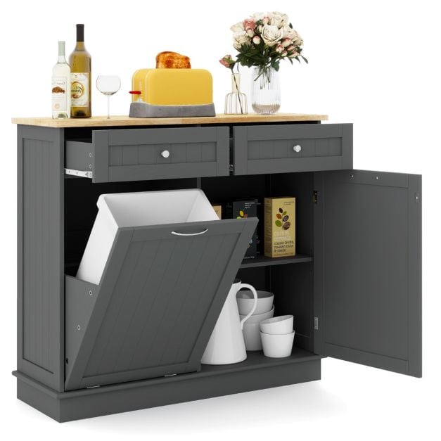 40L prügikasti kapiga kööki, kallutatav